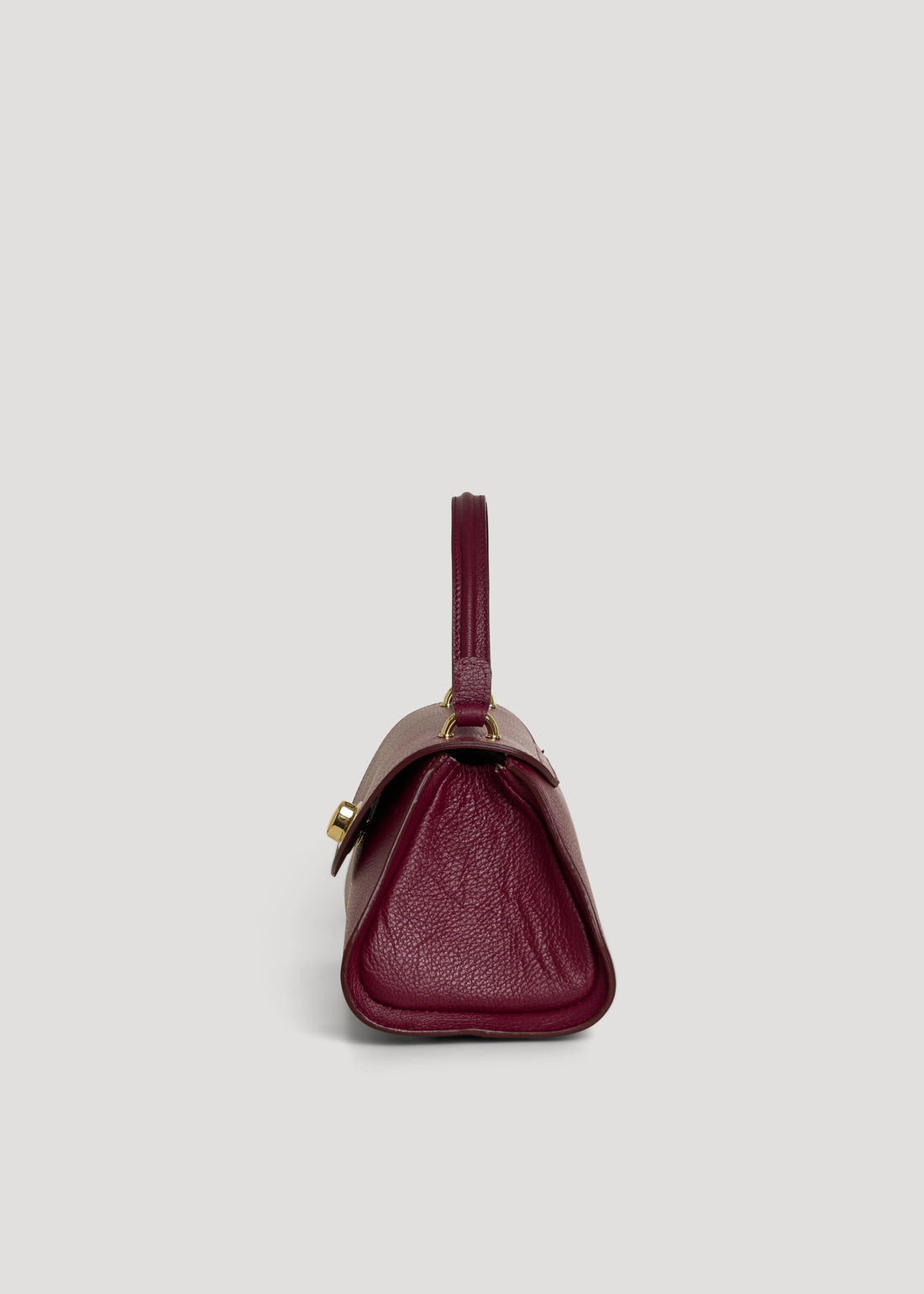 Florence Bag in Burgundy Togo Leather