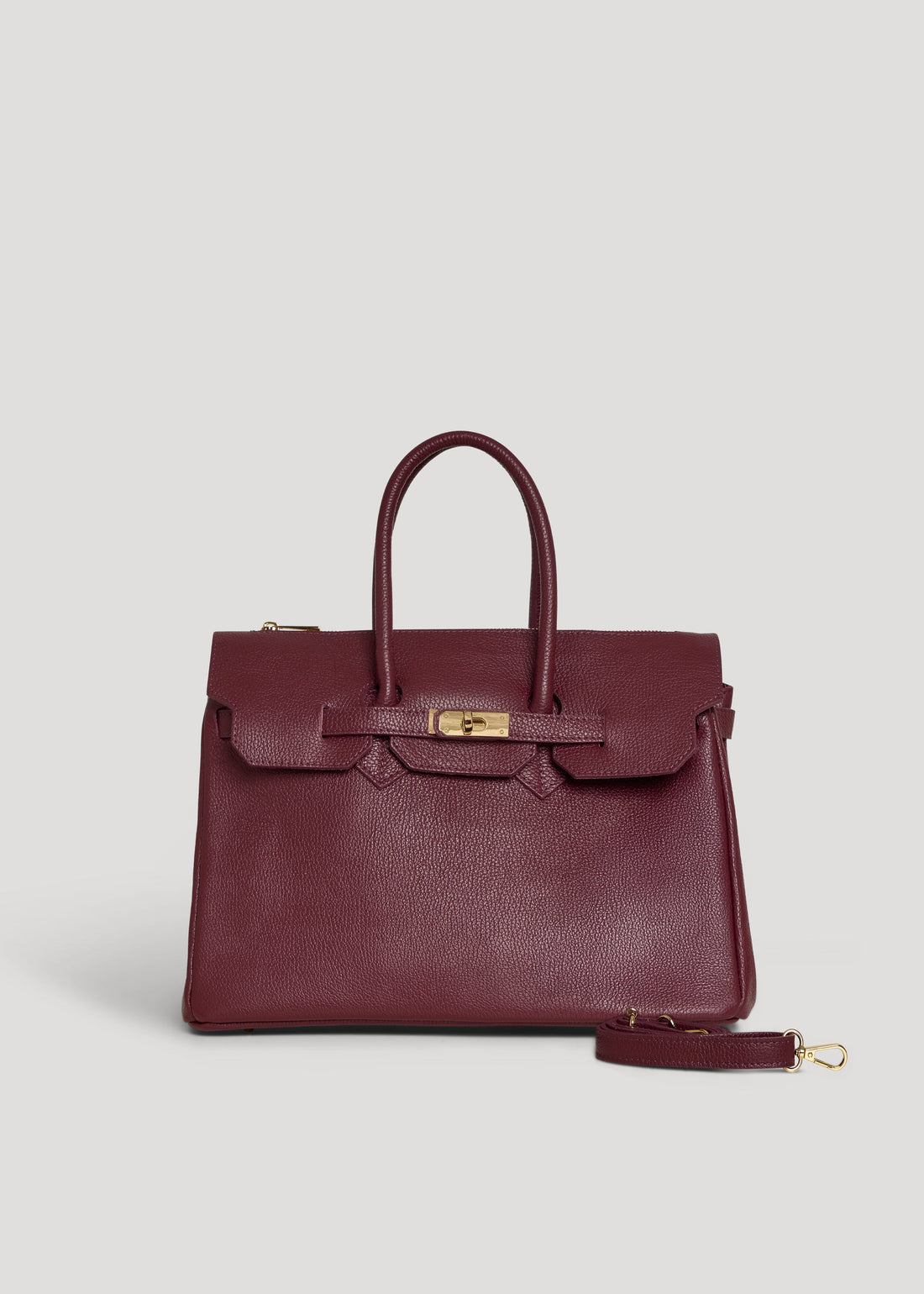 Elizabeth Bag in Burgundy Togo Leather