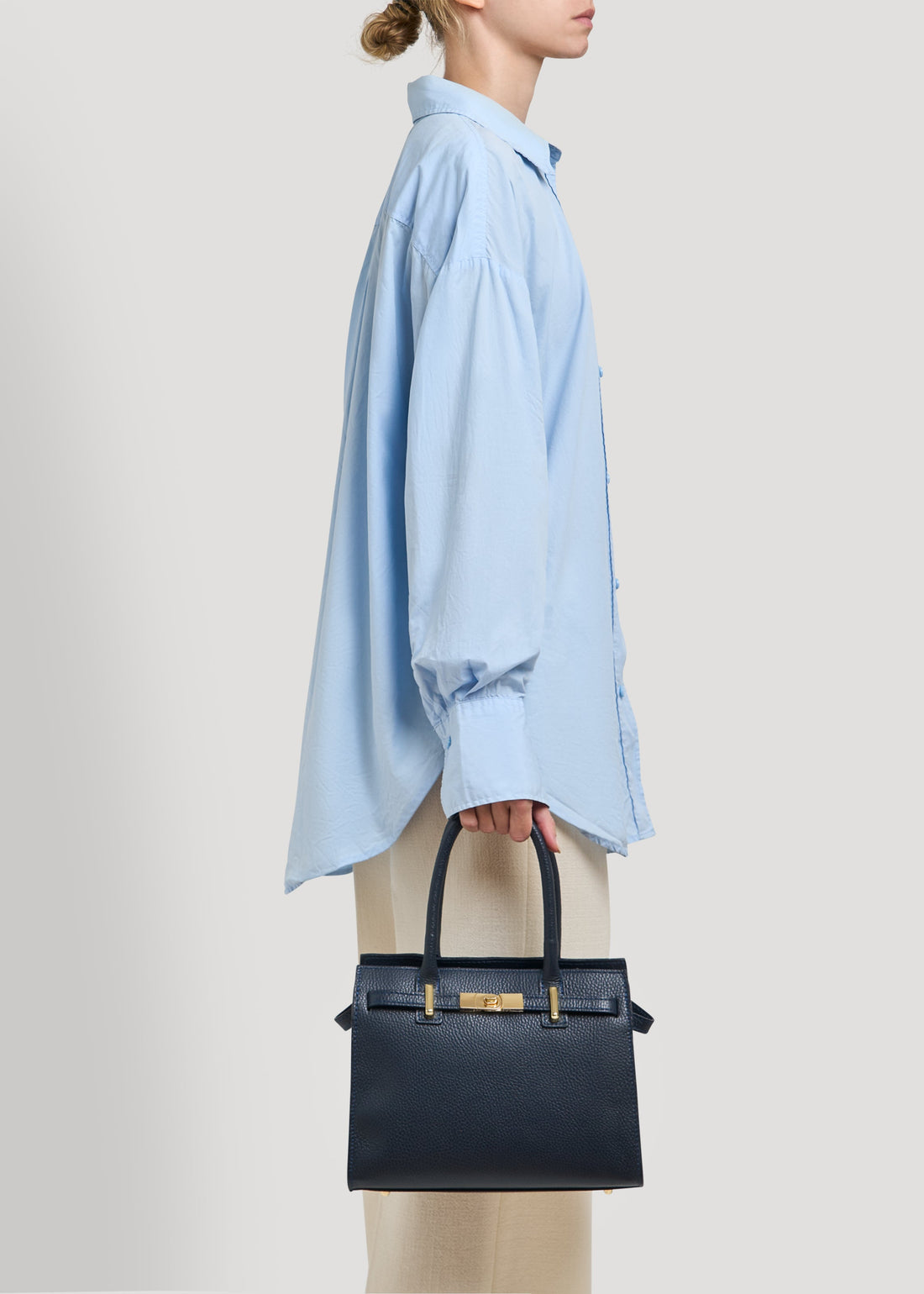 Grace Bag in Navy Blue Togo Leather