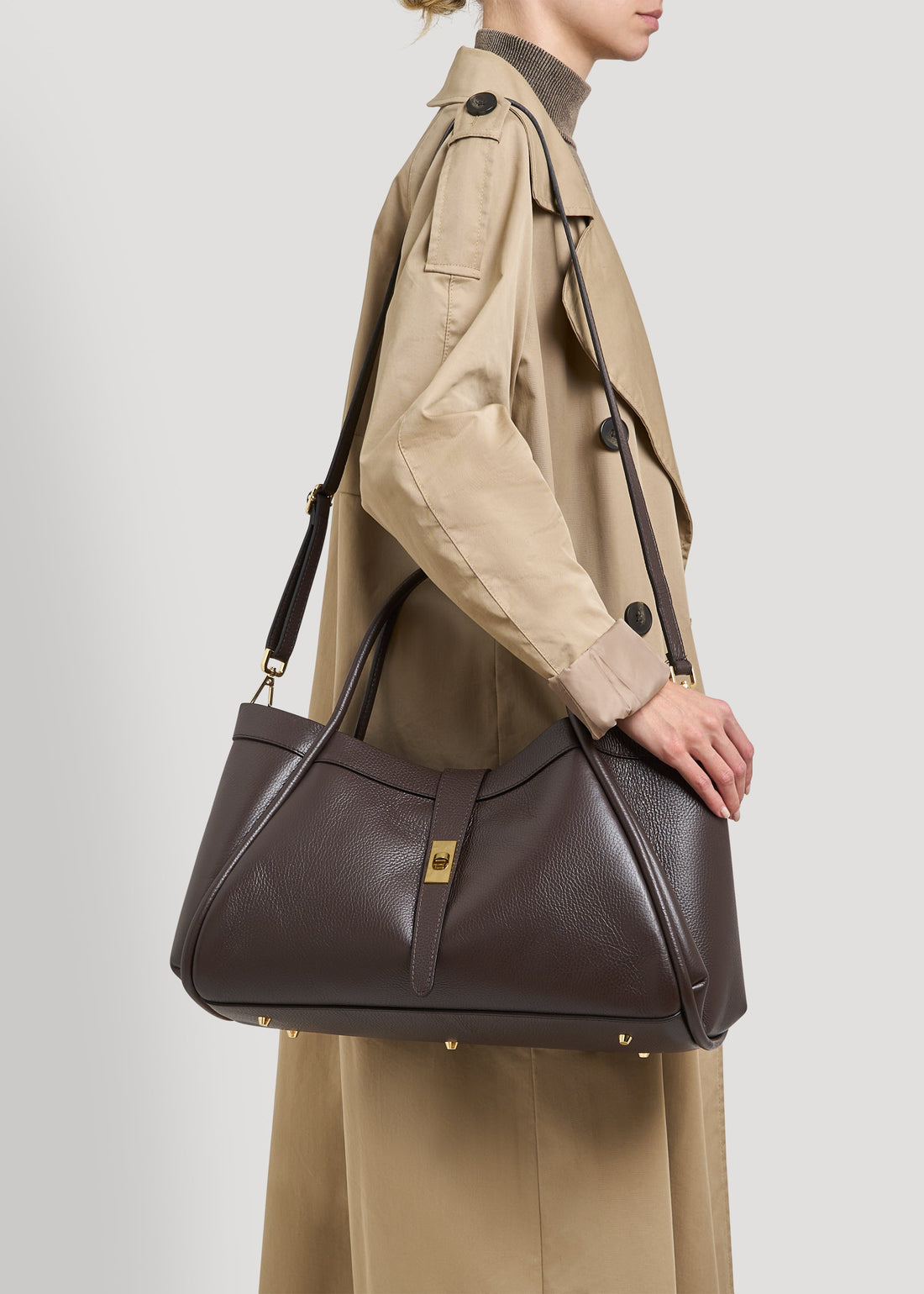 Mayfair Bag in Dark Brown Togo Leather