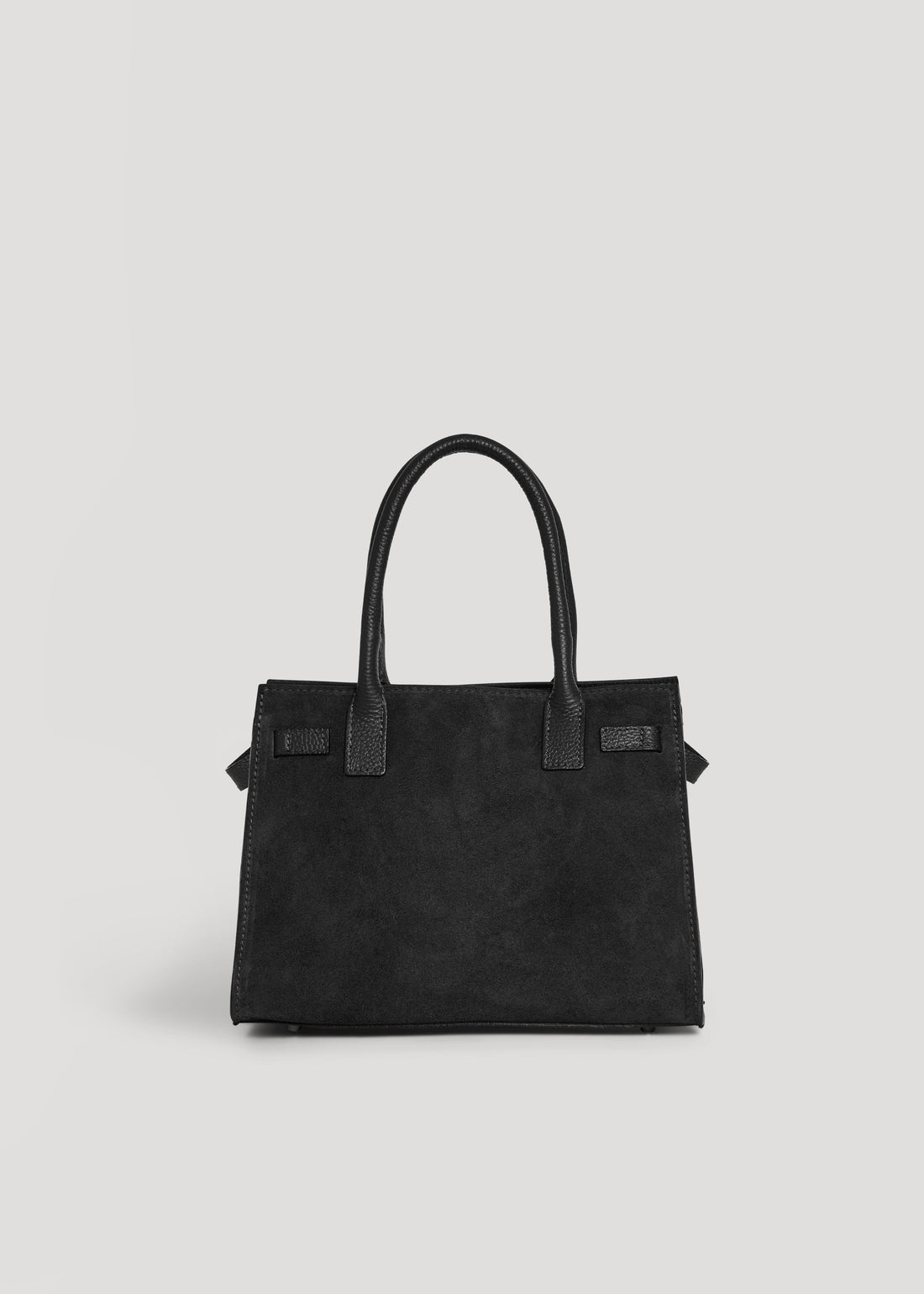 Grace Bag in Black Suede and Togo Leather