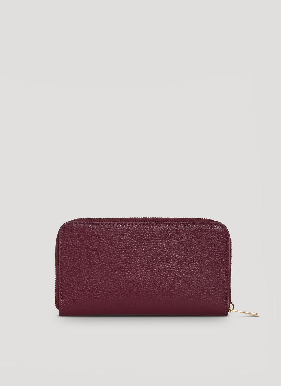 Large Wallet in Burgundy Togo Leather