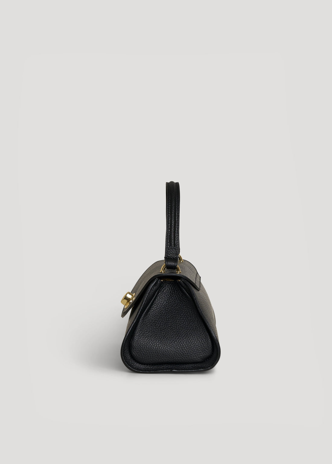 Florence Bag in Black Togo Leather