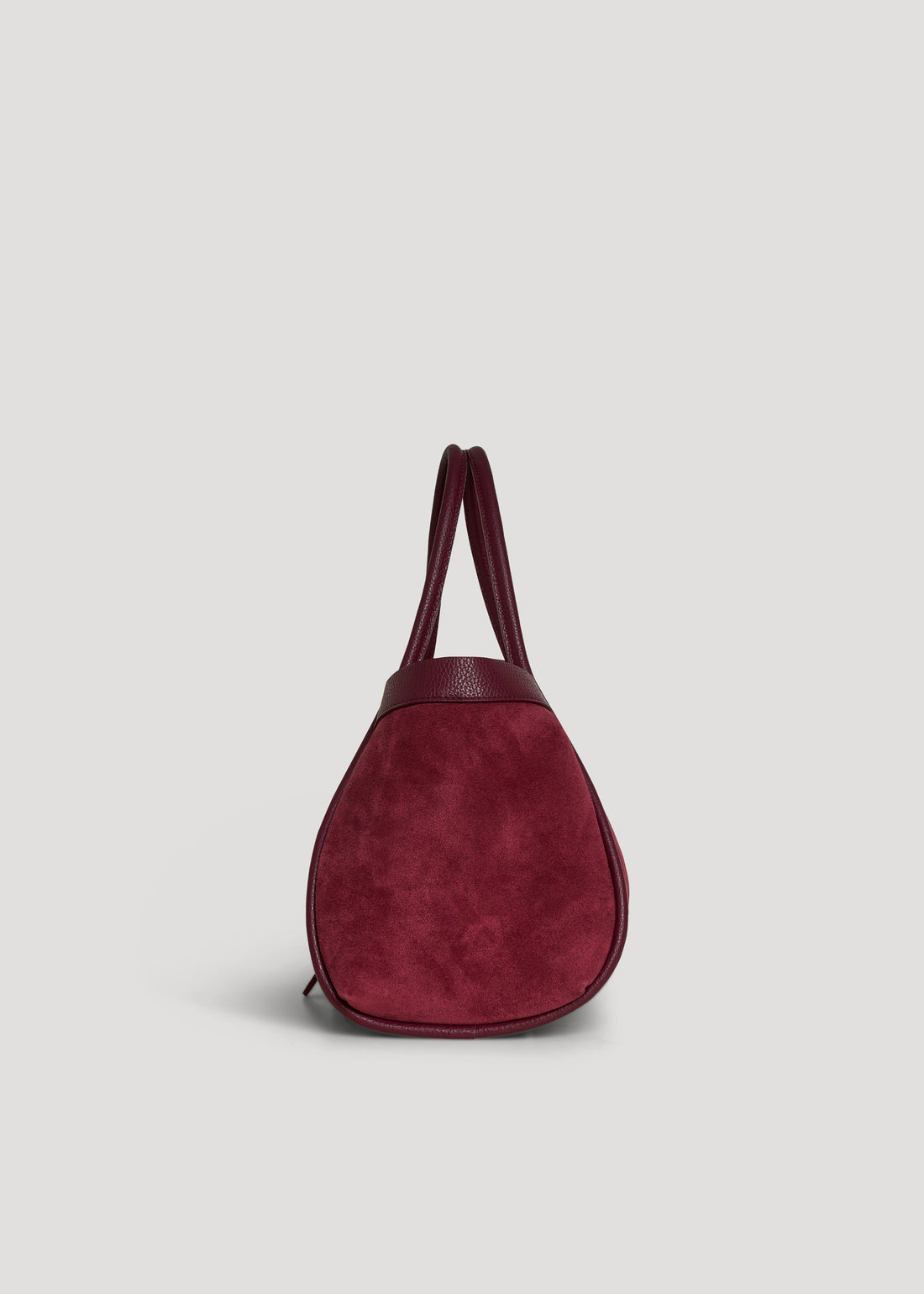 Mayfair Bag in Burgundy Suede and Togo Leather