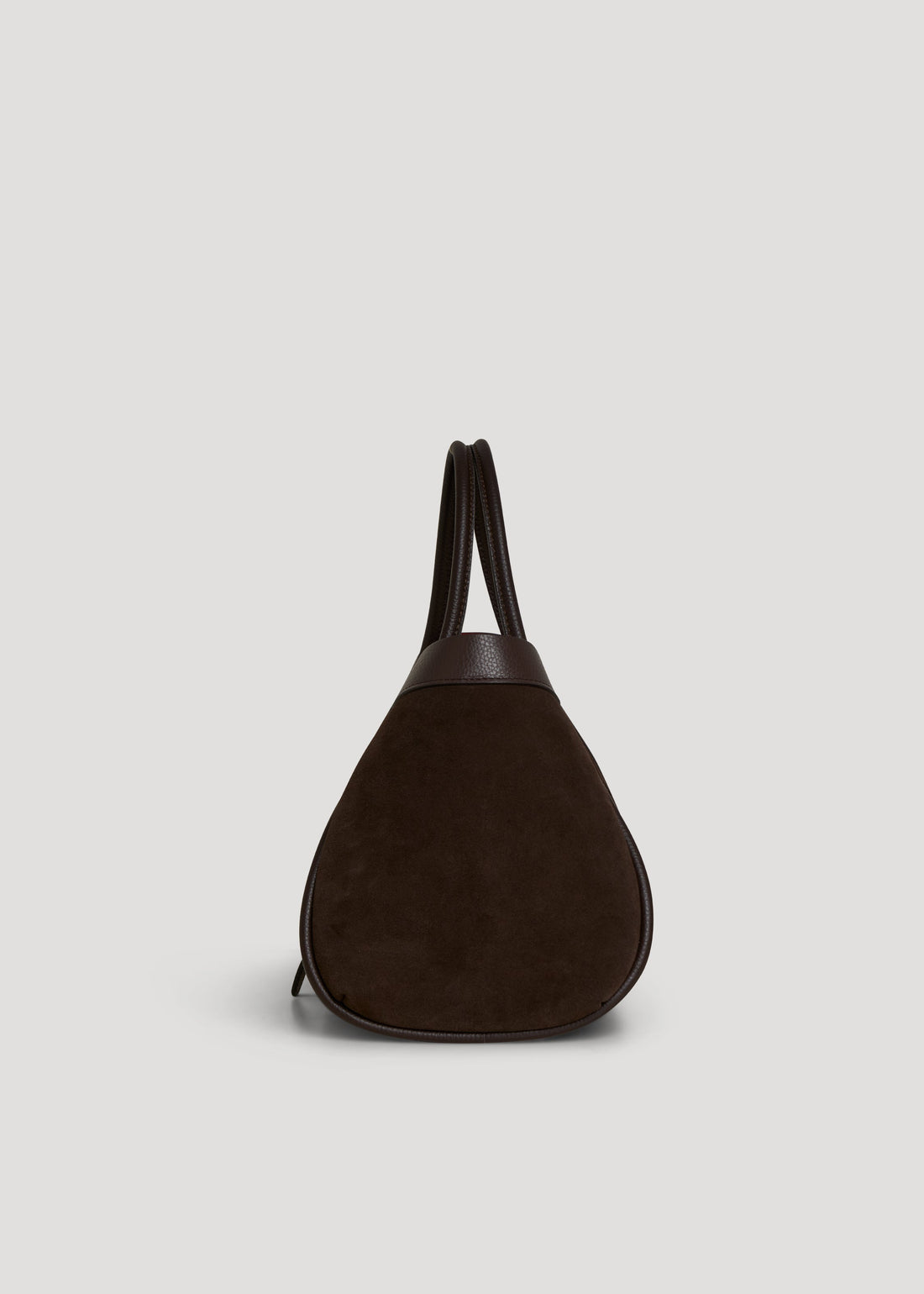 Mayfair Bag in Dark Brown Suede and Togo Leather