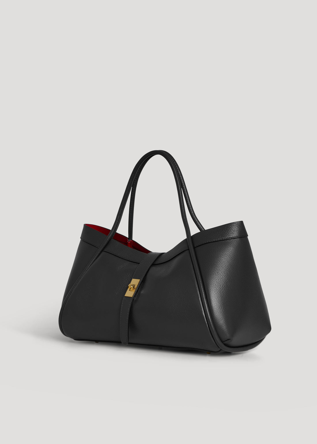 Mayfair Bag in Black Togo Leather