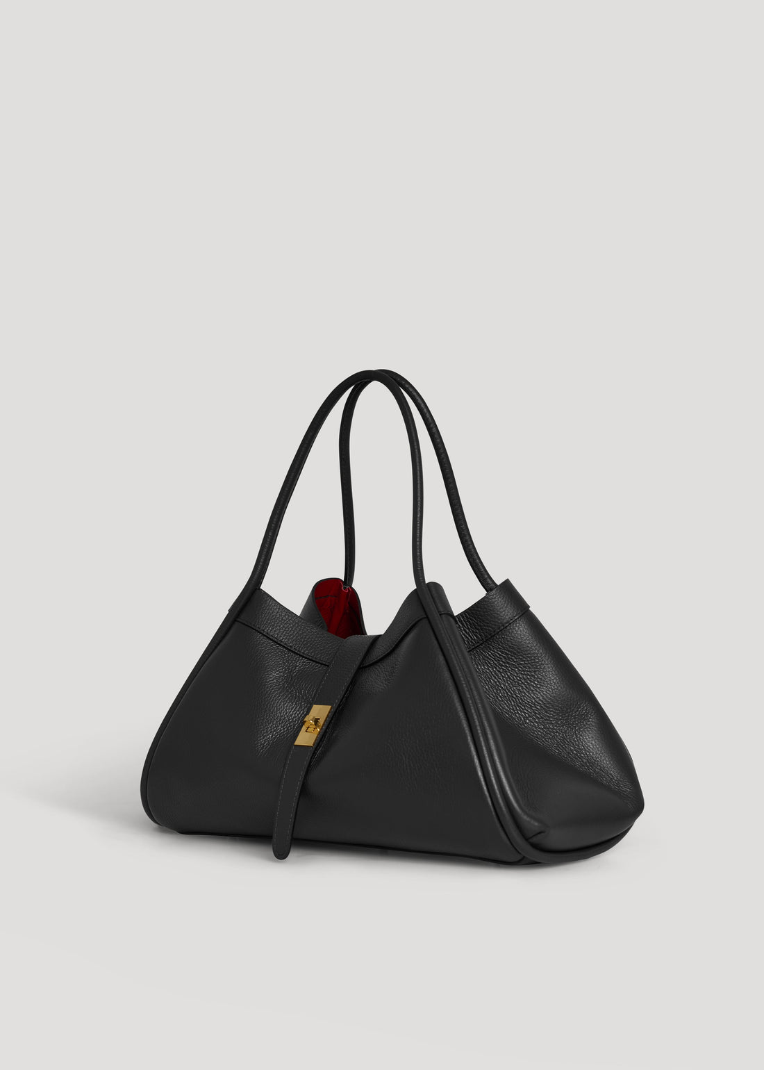 Mayfair Bag in Black Togo Leather