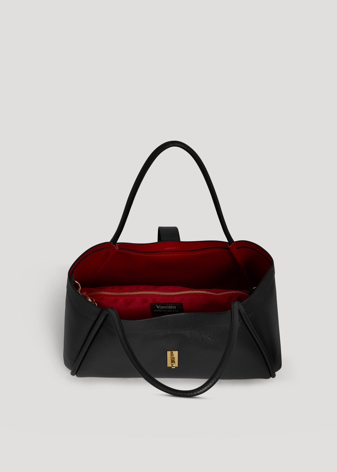 Mayfair Bag in Black Togo Leather