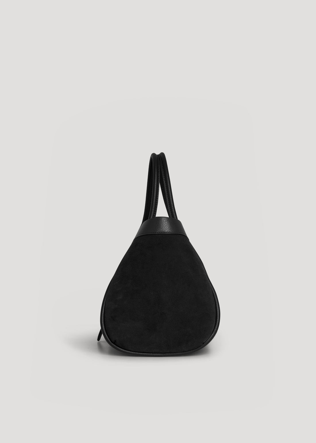 Mayfair Bag in Black Suede and Togo Leather