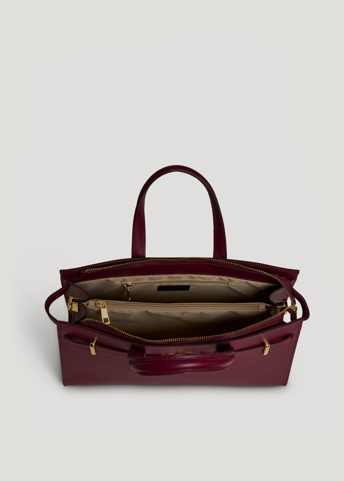 Sveva Bag in Burgundy Togo Leather