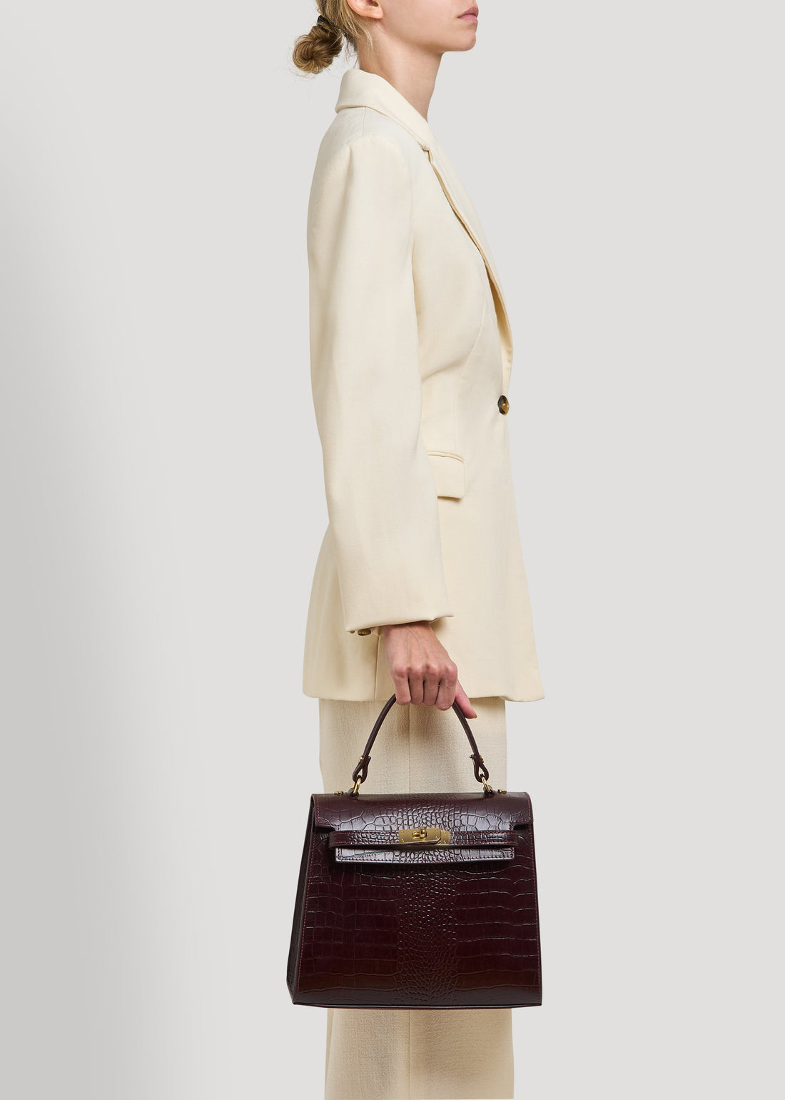 Zaira Limited Edition Bag in Boedeaux Coco Leather