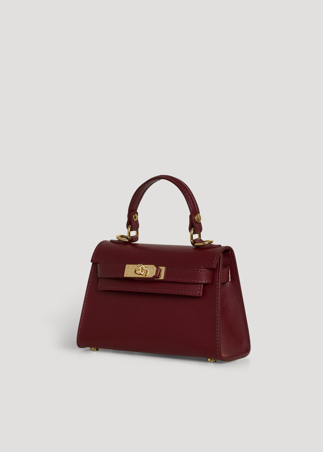 Victoria Bag in Epson Burgundy Leather