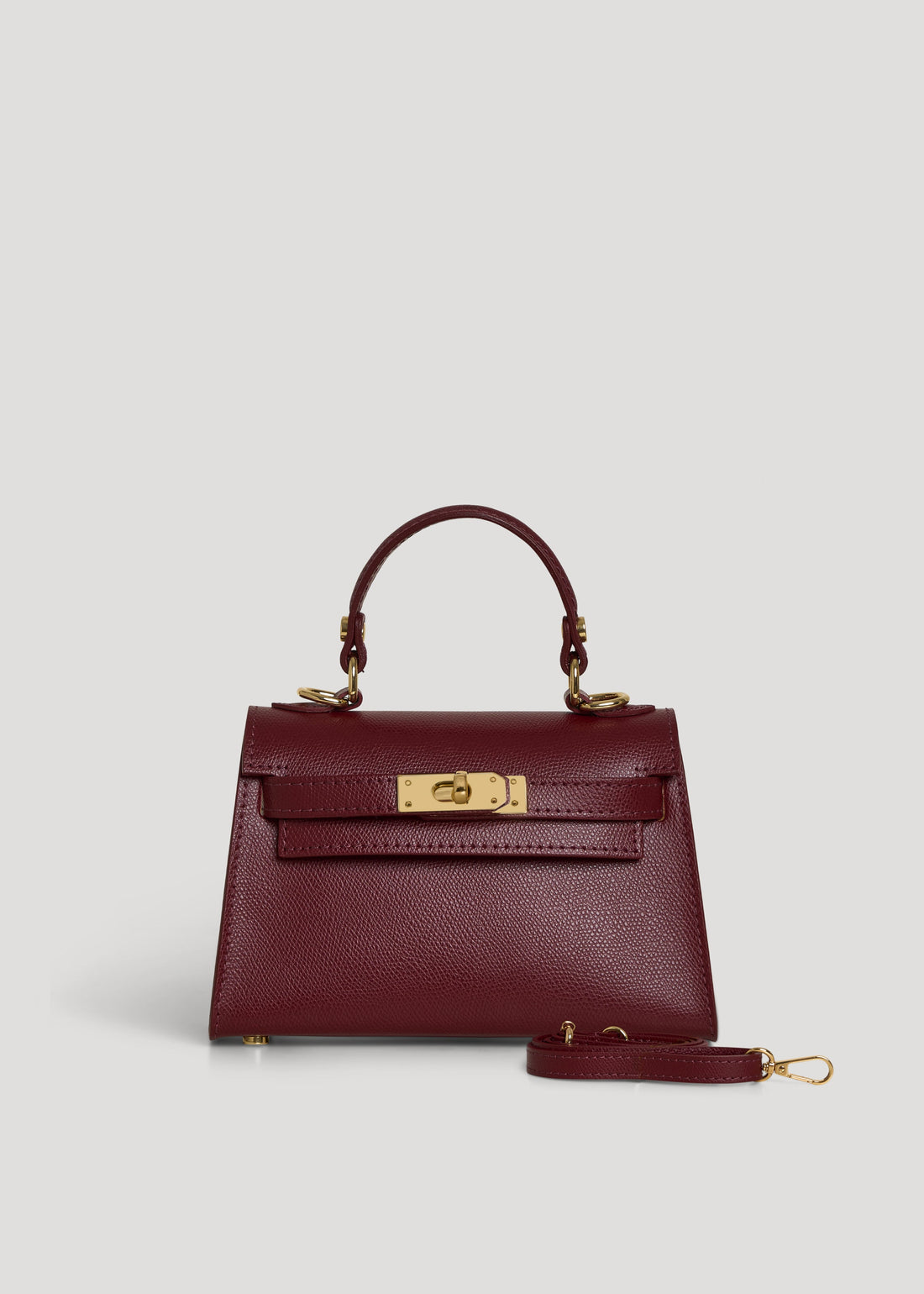 Victoria Bag in Epson Burgundy Leather