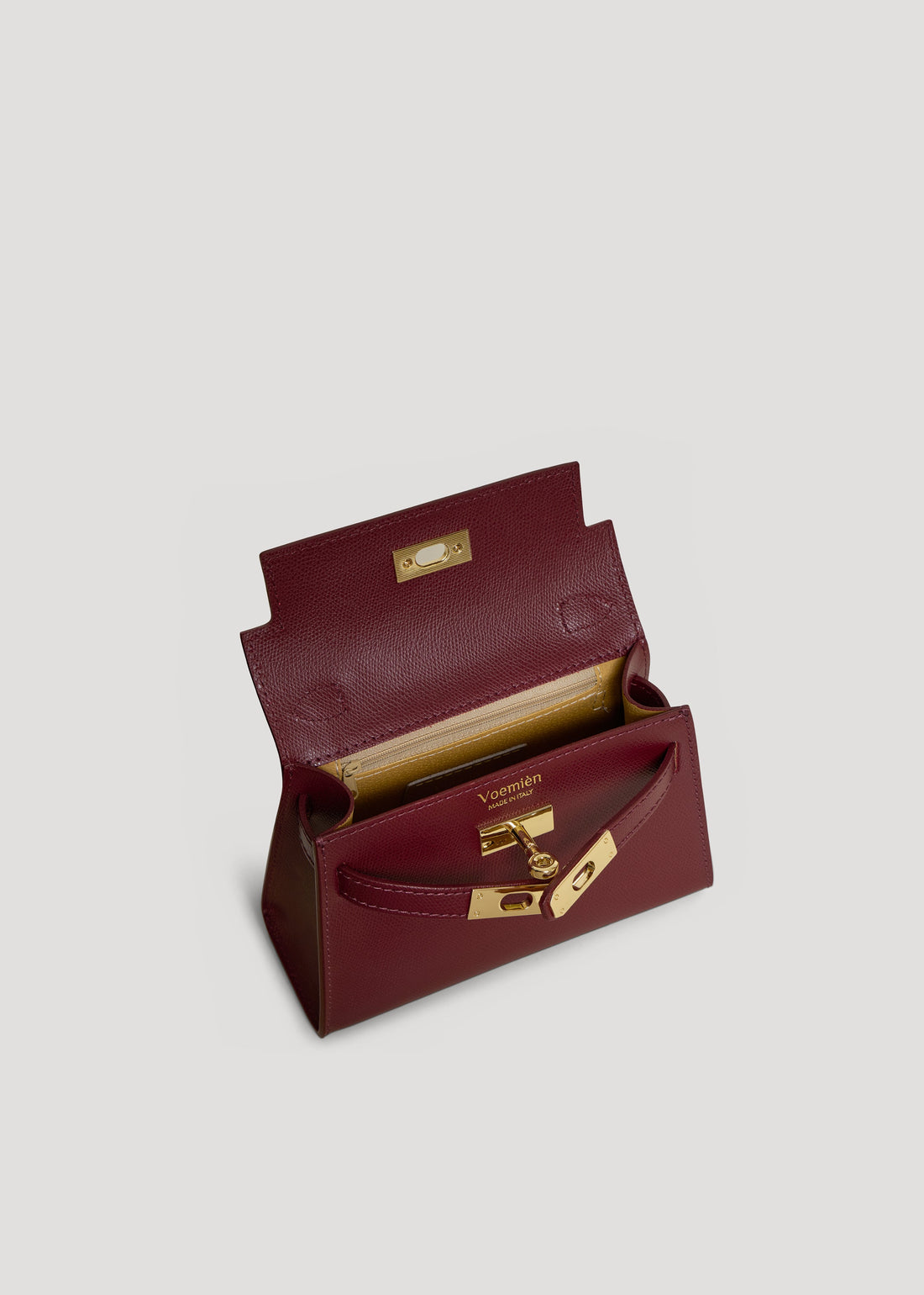 Victoria Bag in Epson Burgundy Leather