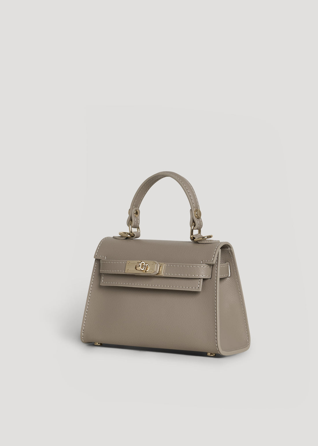 Victoria Bag in Epson Leather in Dove Grey