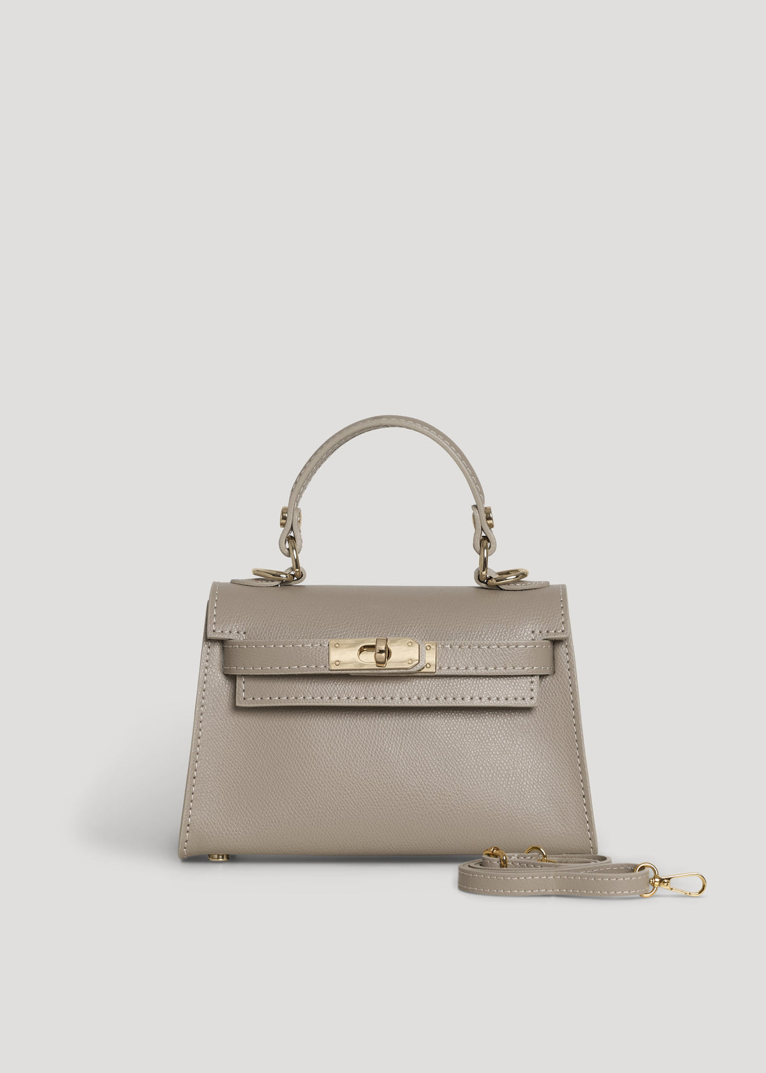 Victoria Bag in Epson Leather in Dove Grey