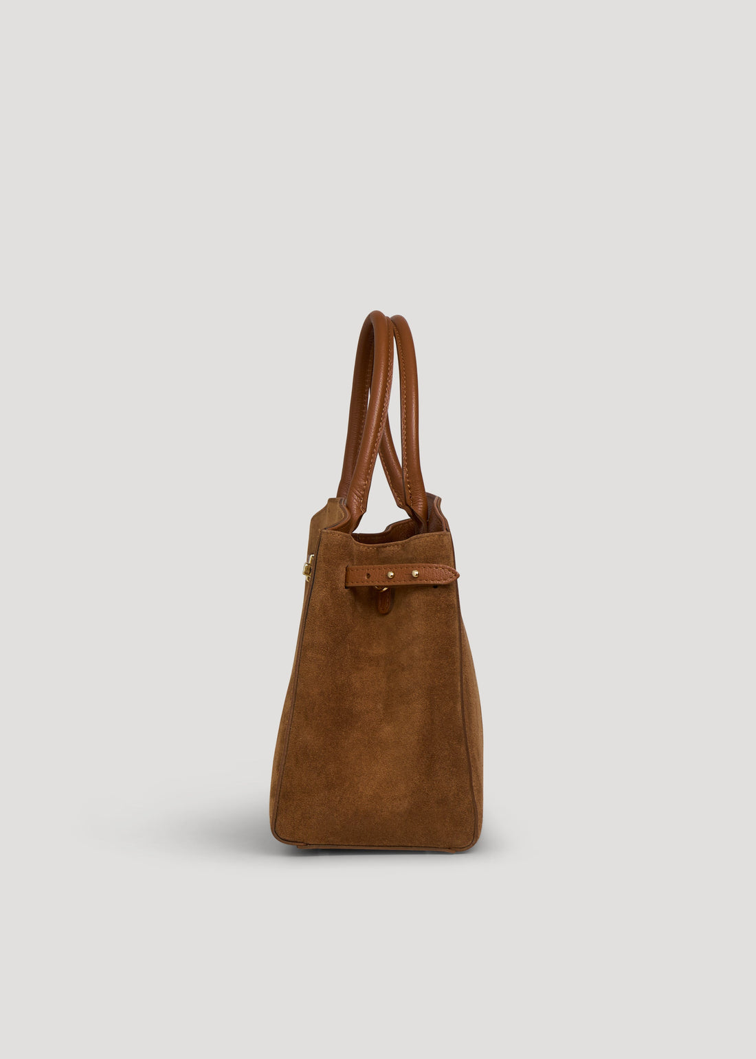 Driade Bag in Tan Suede and Dollar Leather