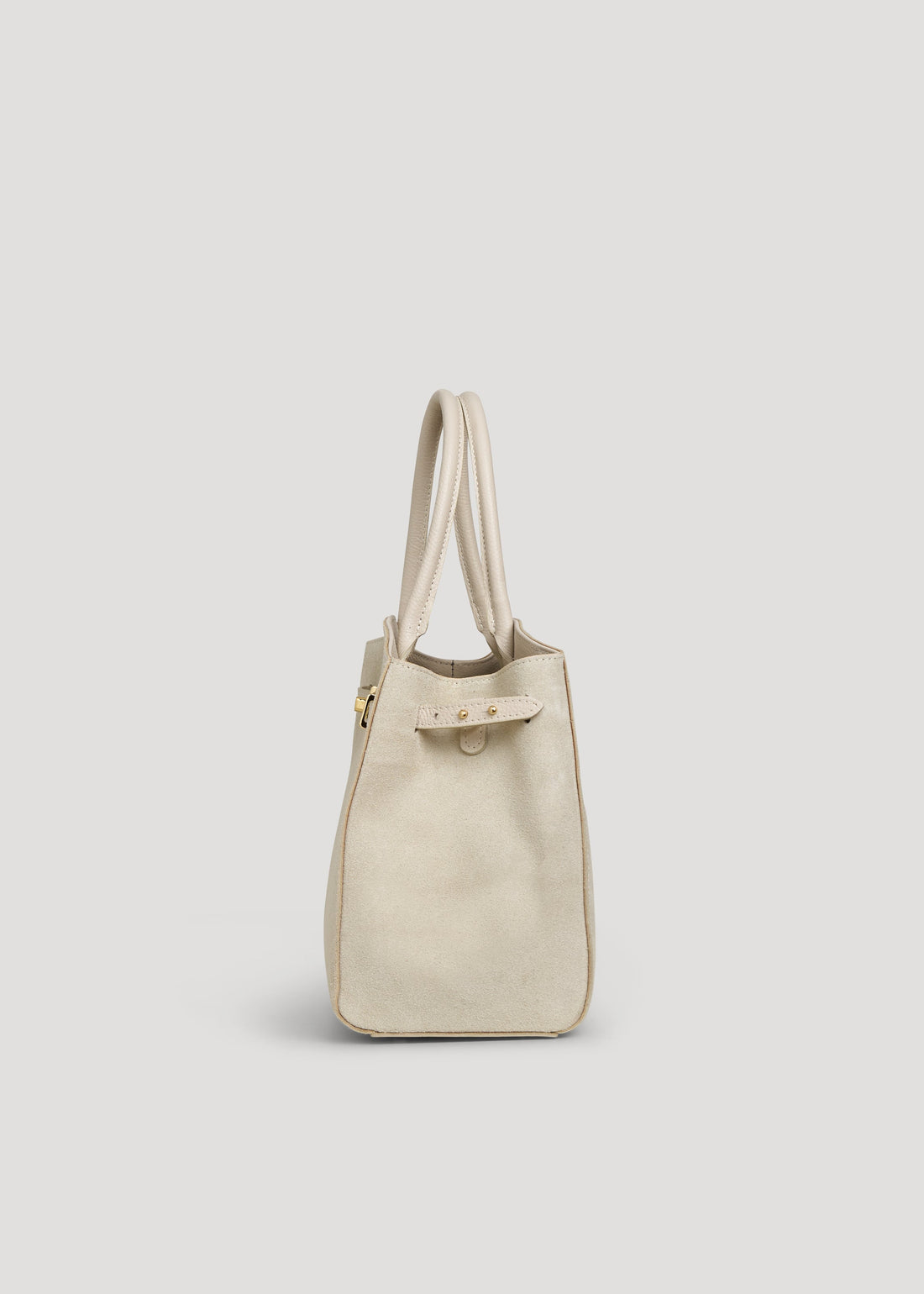 Driade Bag in Beige Suede and Dollar Leather