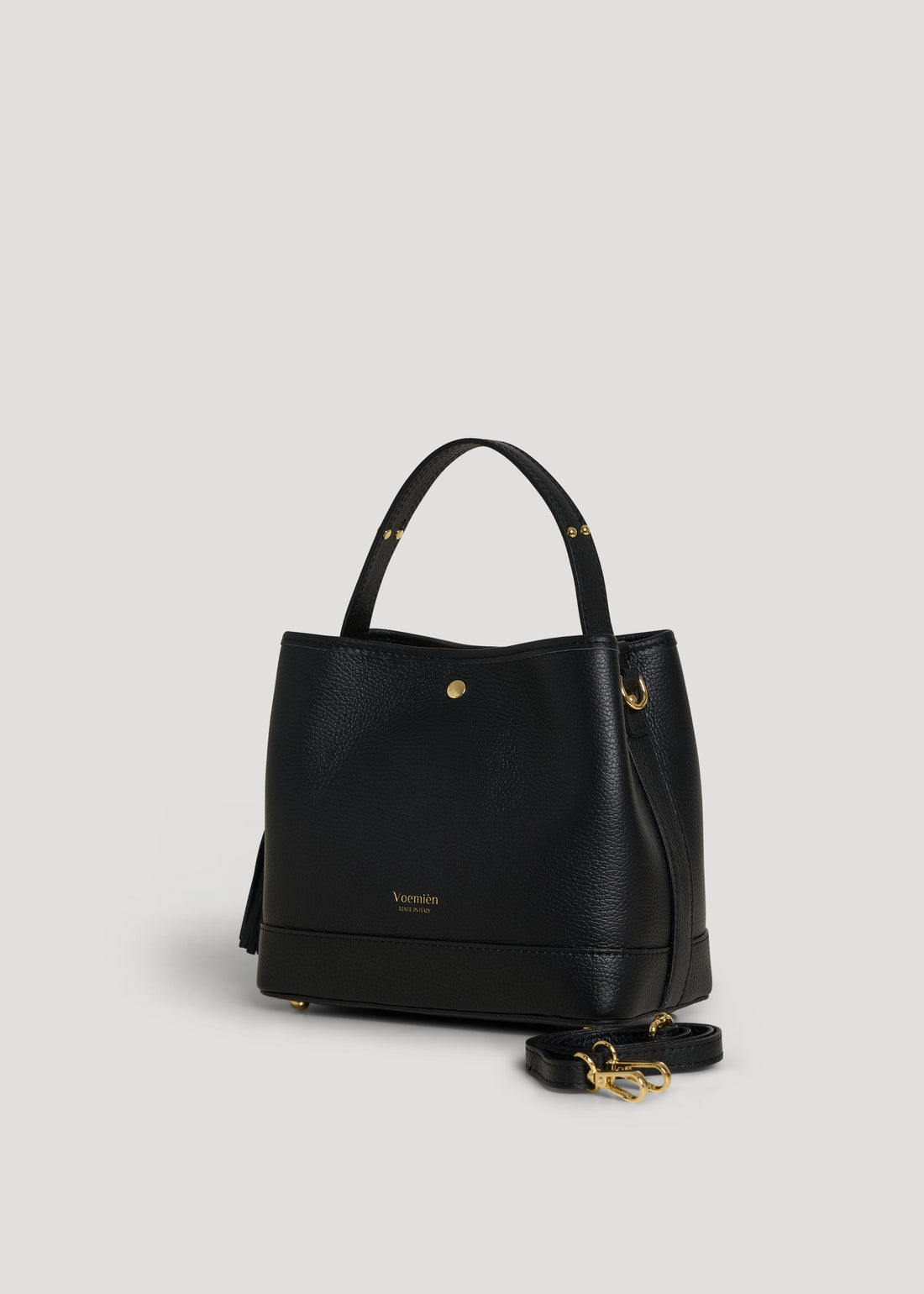 Kendy Bag in Black Dollar Leather