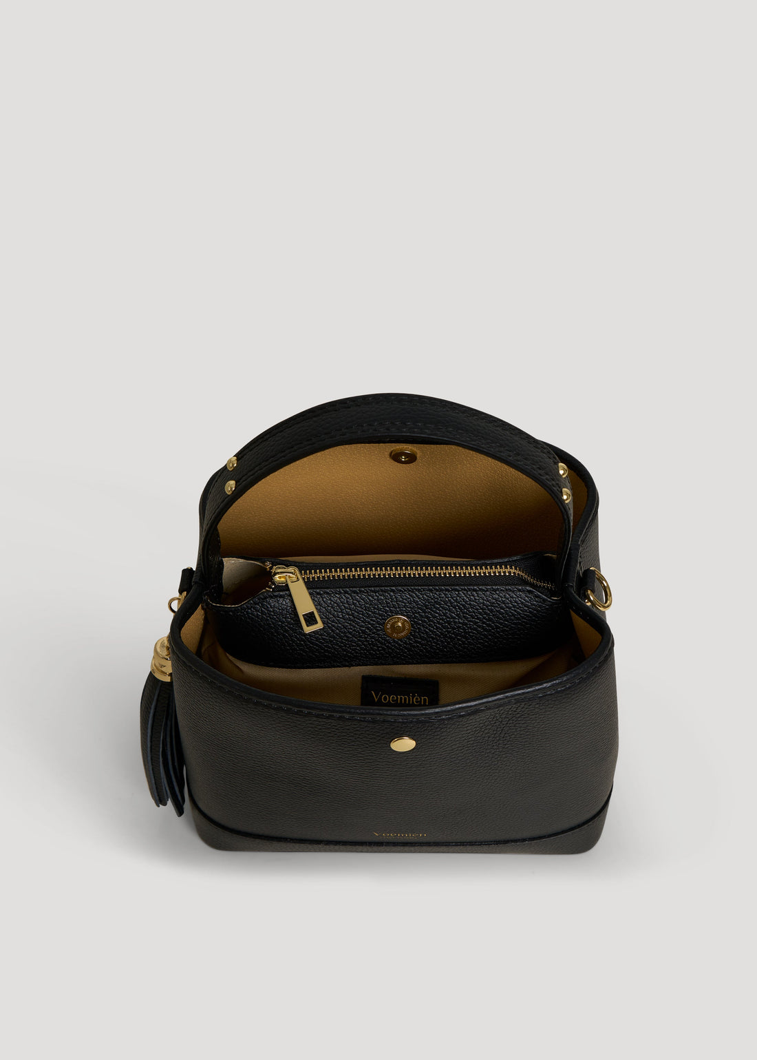 Kendy Bag in Black Dollar Leather