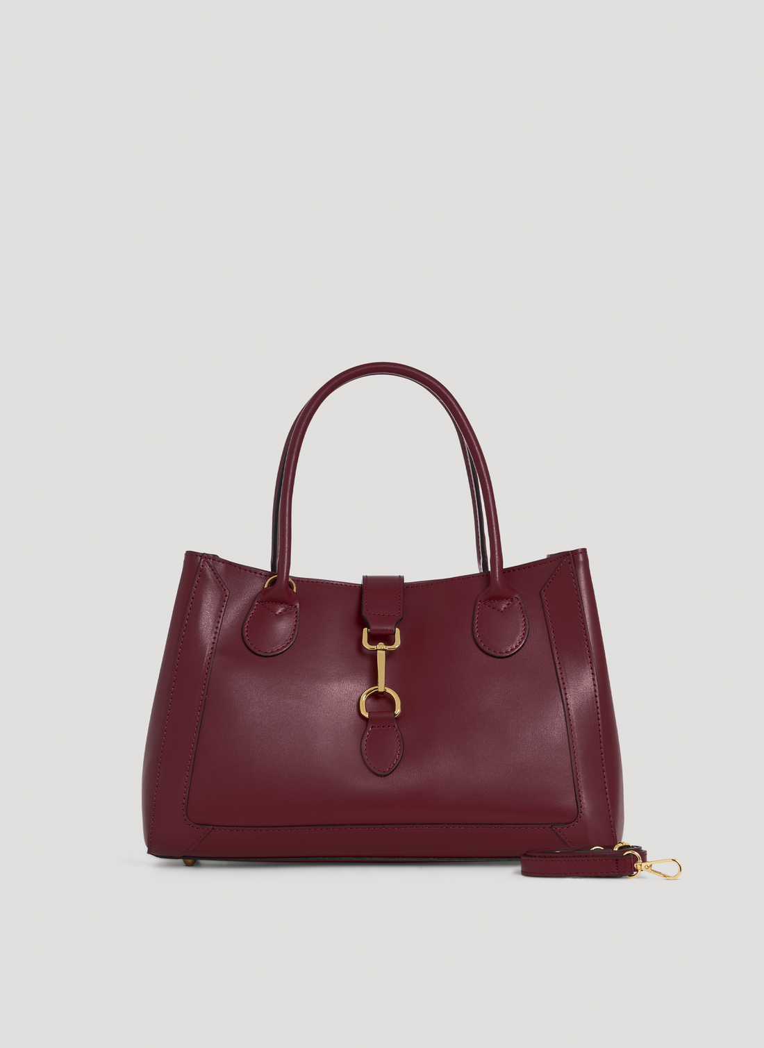 Chloe Micro Bag in Burgundy Brushed Leather