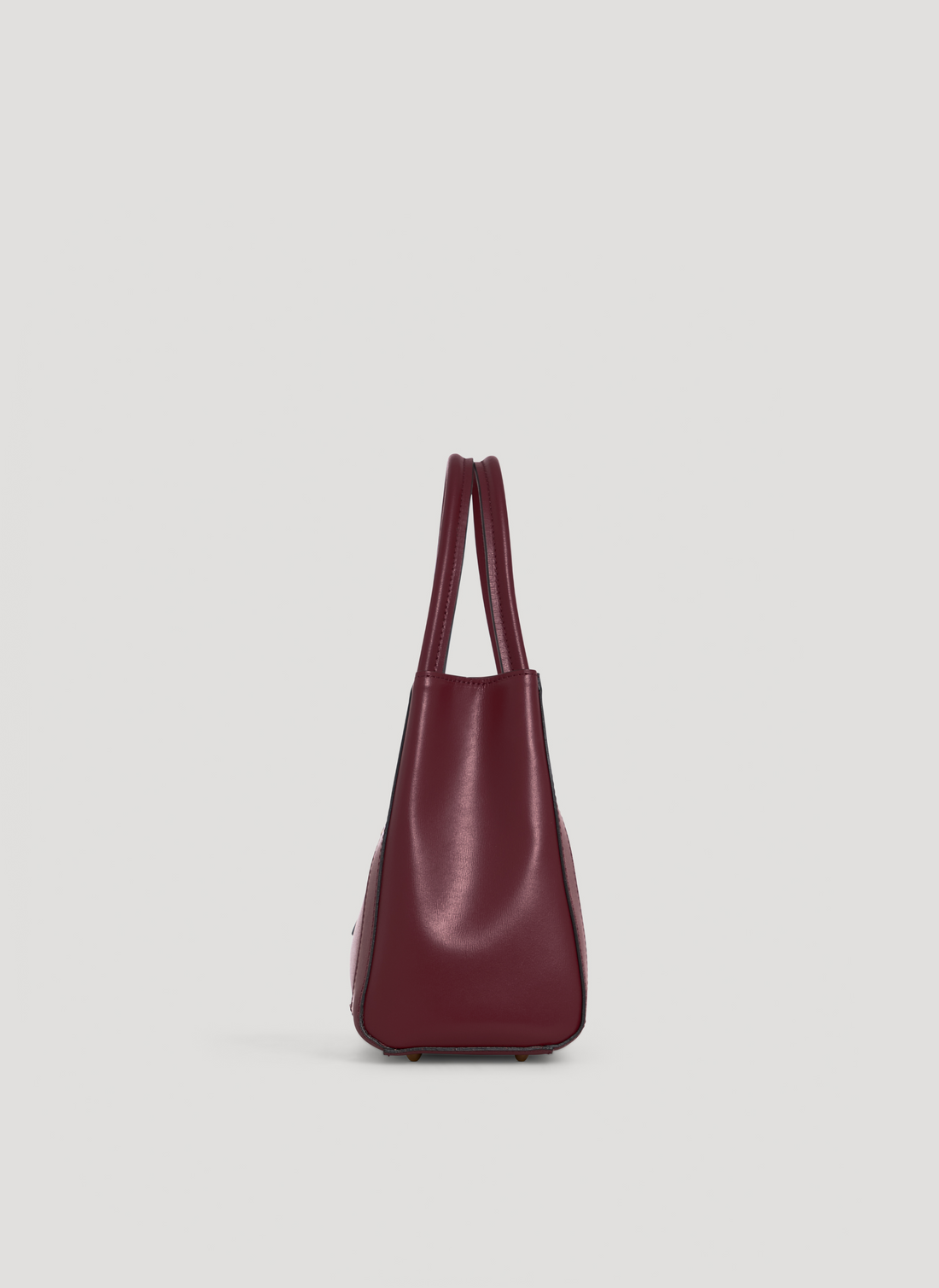 Chloe Micro Bag in Burgundy Brushed Leather