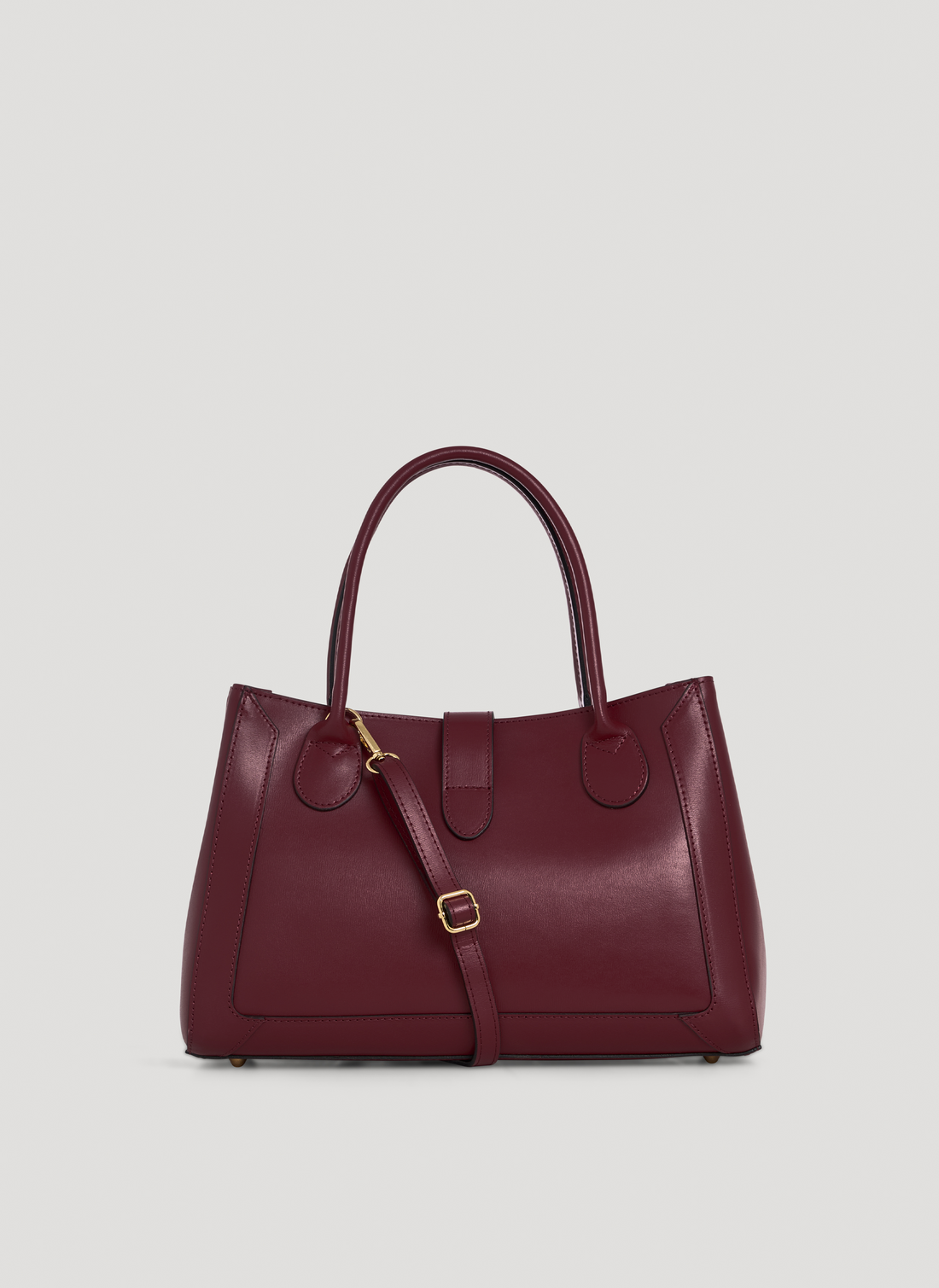 Chloe Micro Bag in Burgundy Brushed Leather