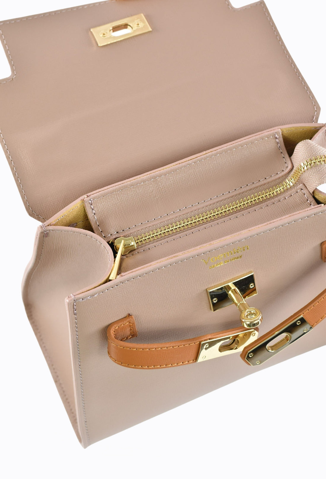 Freydis  Limited Edition Bag in Powder Pink Saffiano Leather