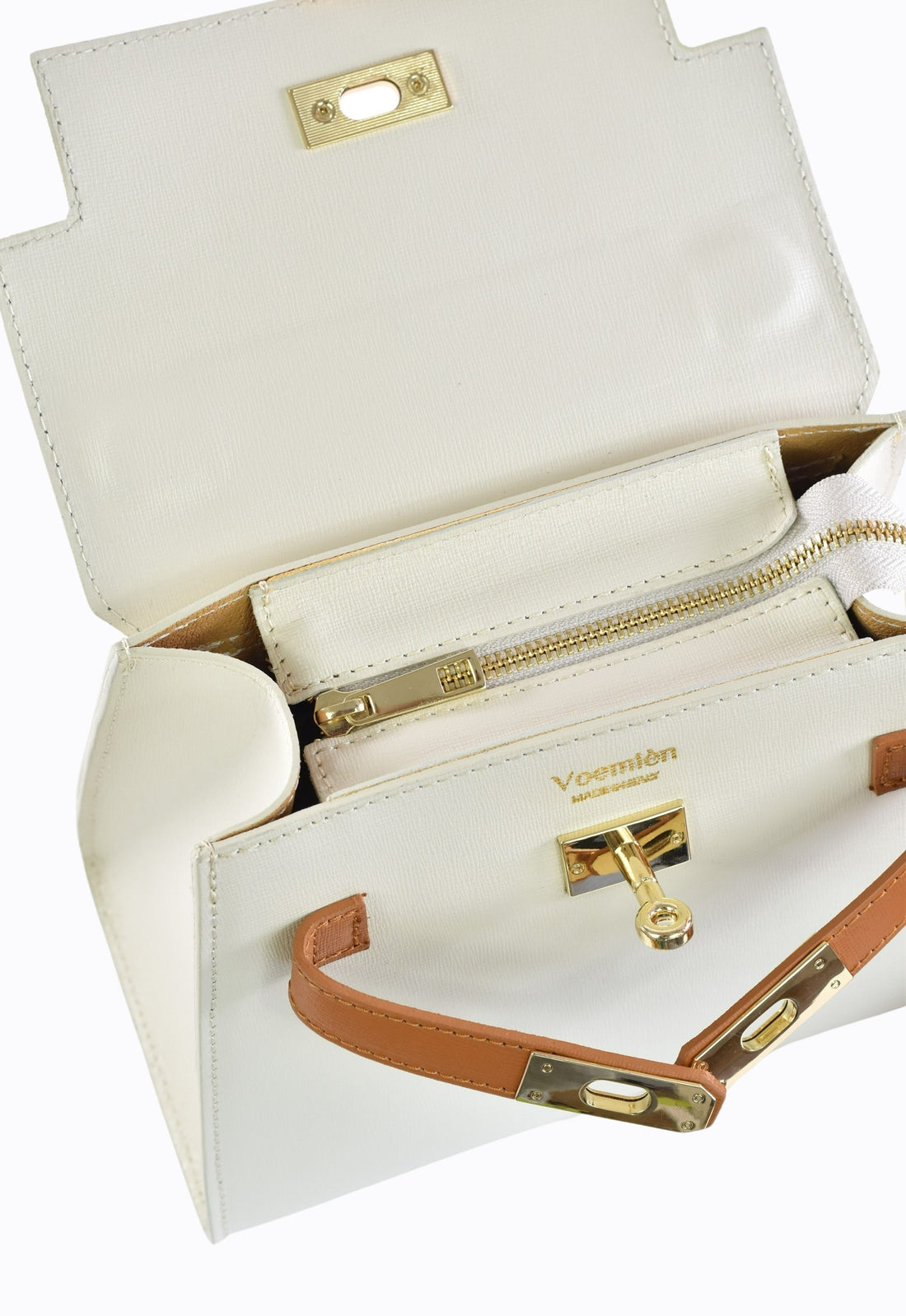 Freydis  Limited Edition Bag in Beige Saffiano Leather