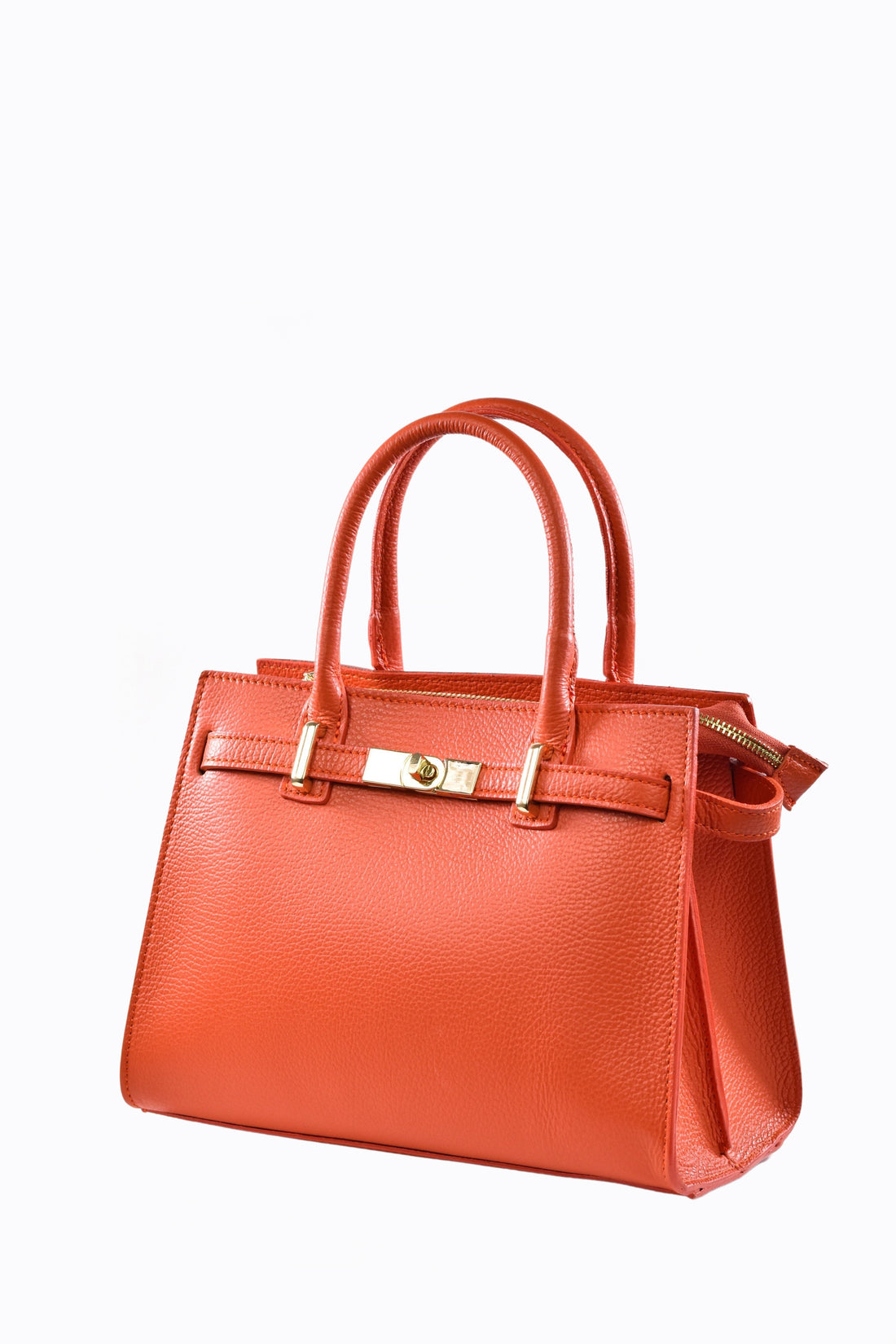 Grace Bag in Orange Togo Leather