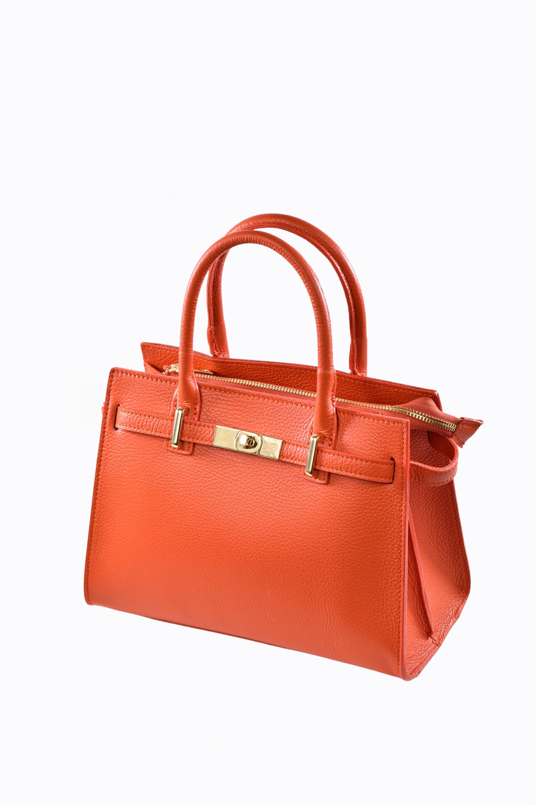 Grace Bag in Orange Togo Leather
