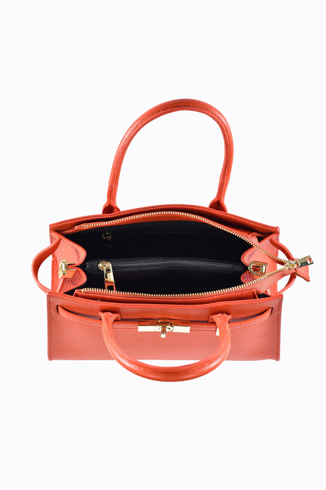 Grace Bag in Orange Togo Leather