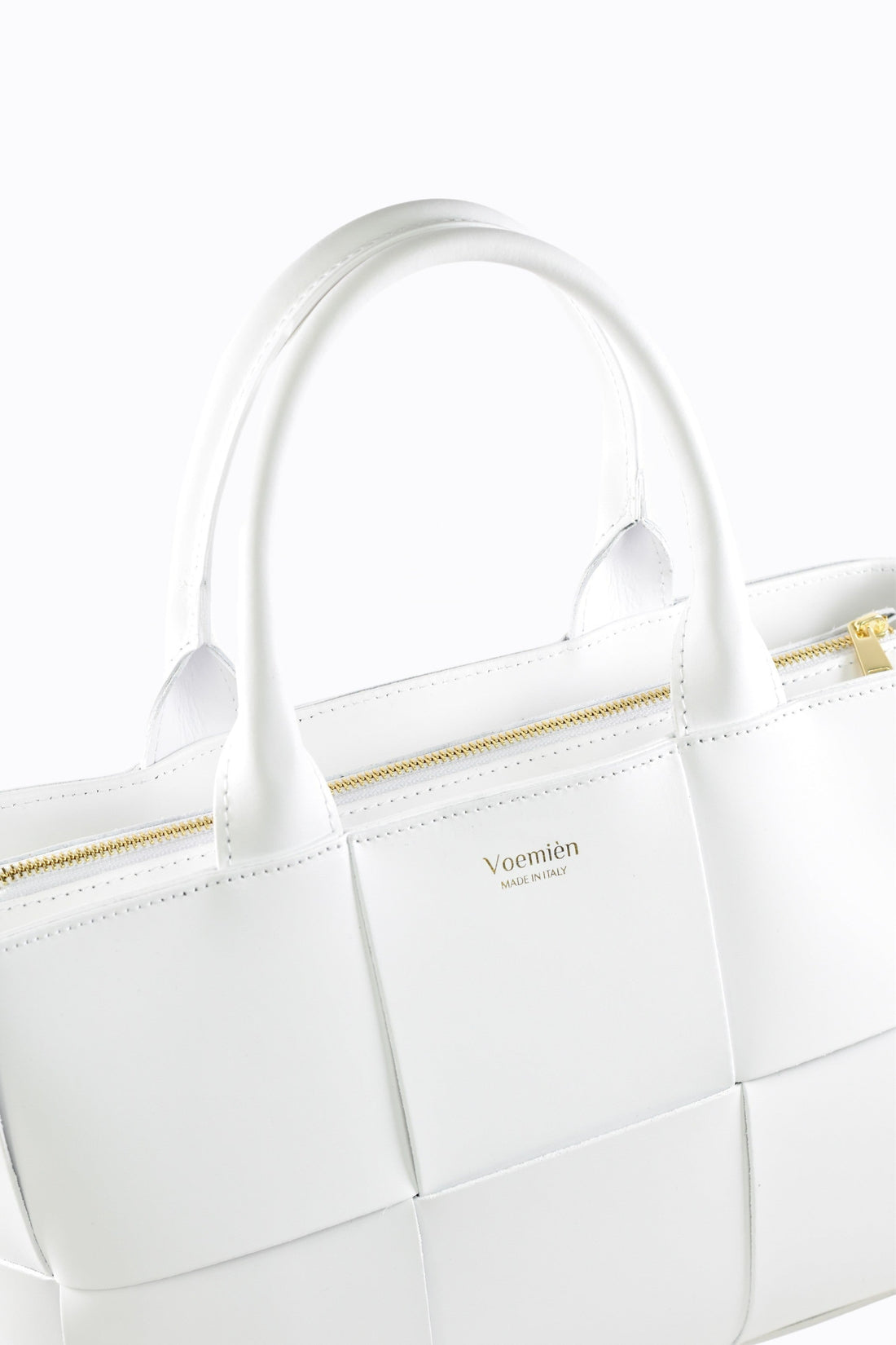 Lauren bag in brushed white leather