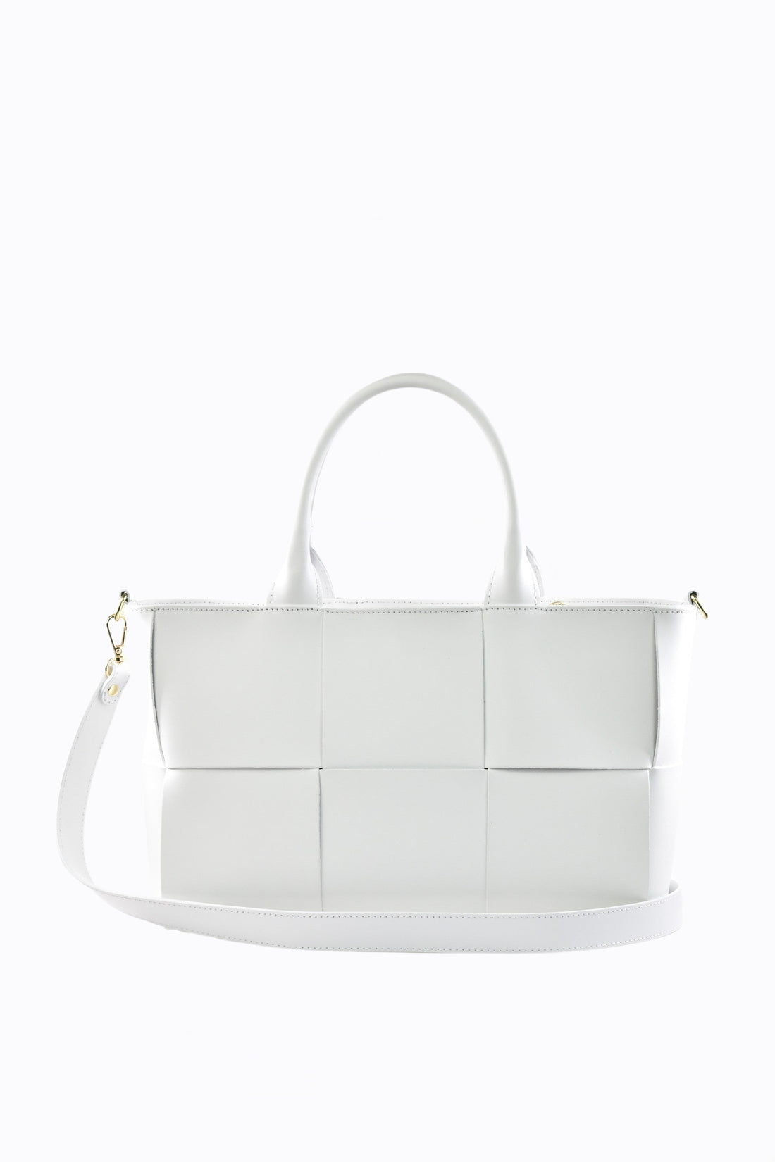 Lauren bag in brushed white leather