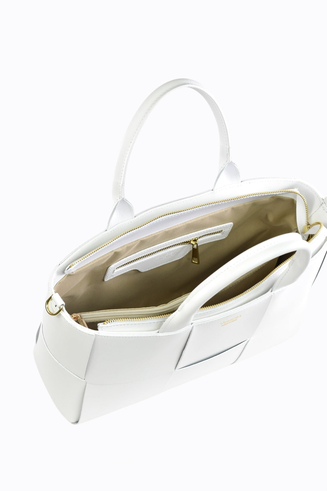 Lauren bag in brushed white leather