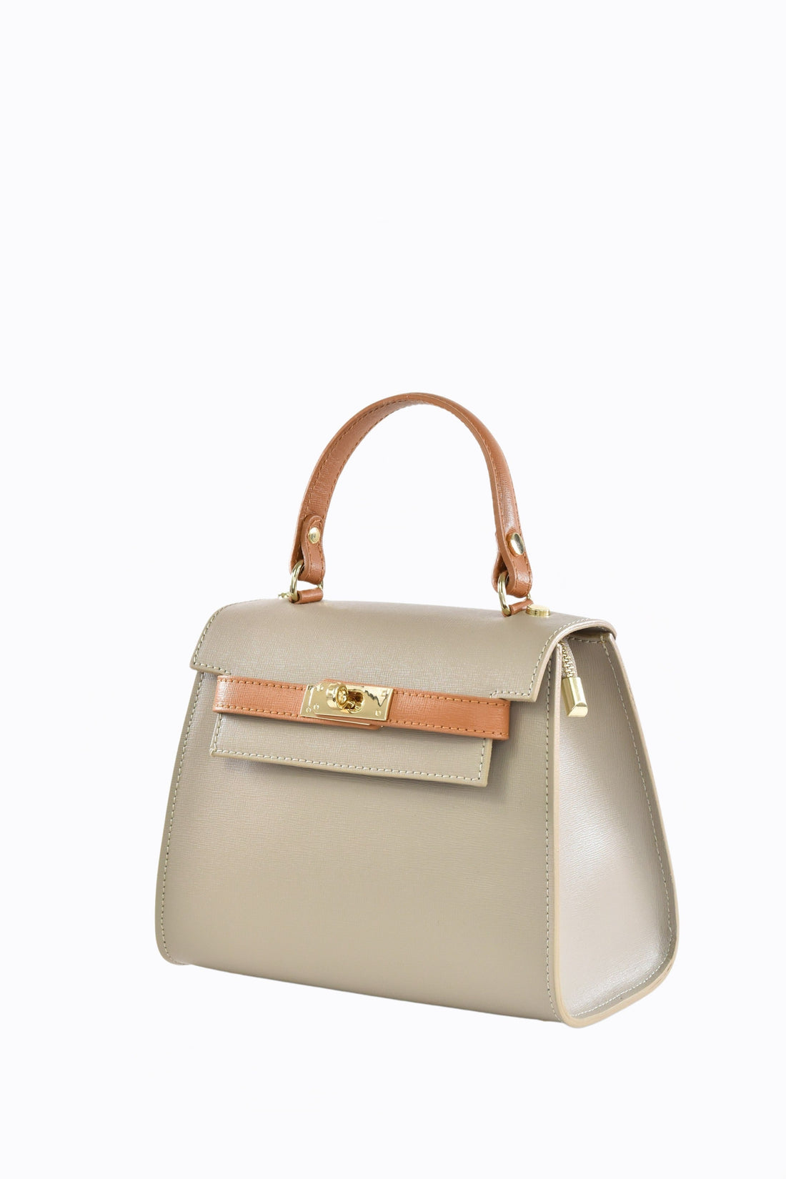 Freydis  Limited Edition Bag in Taupe Saffiano Leather
