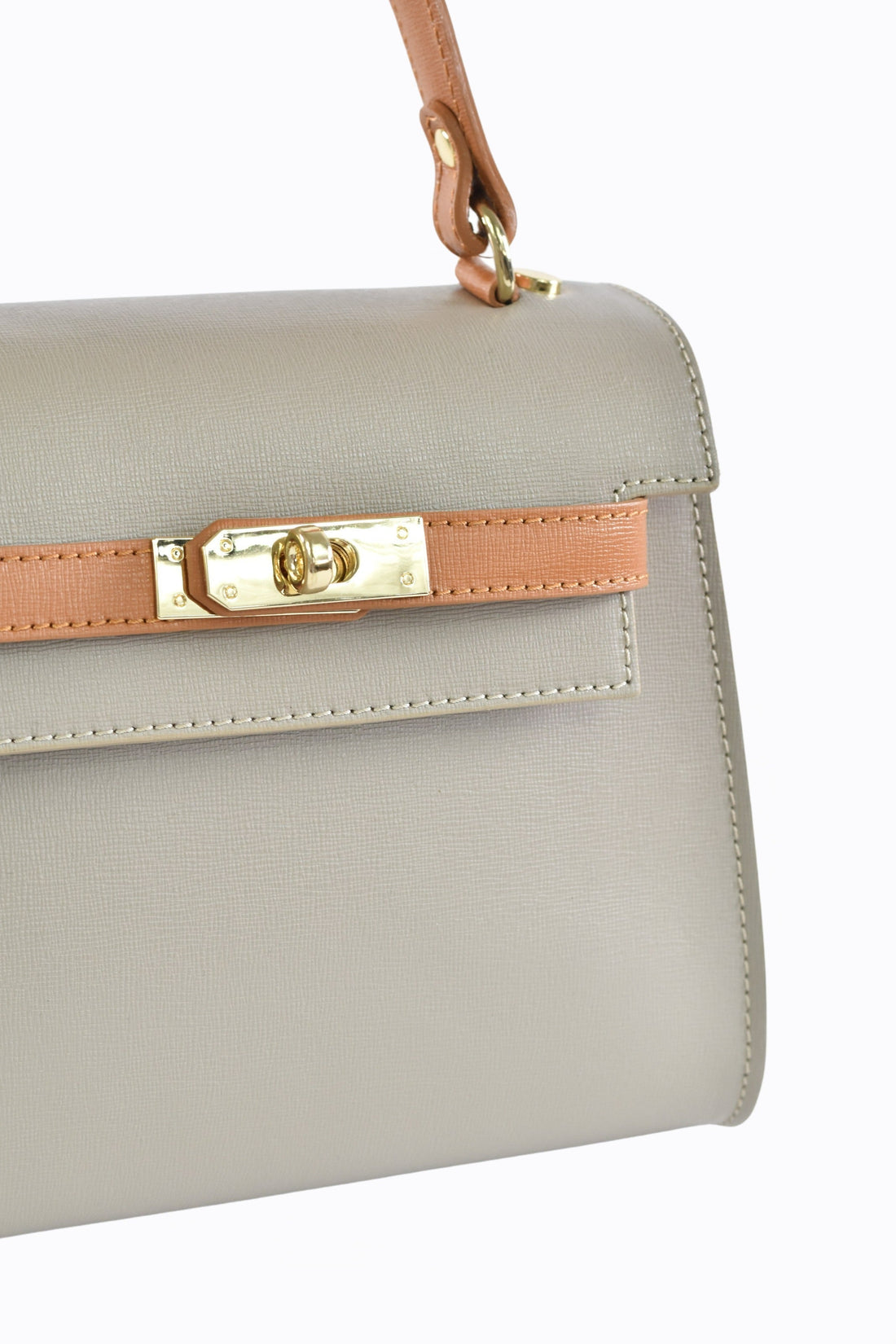 Freydis  Limited Edition Bag in Taupe Saffiano Leather