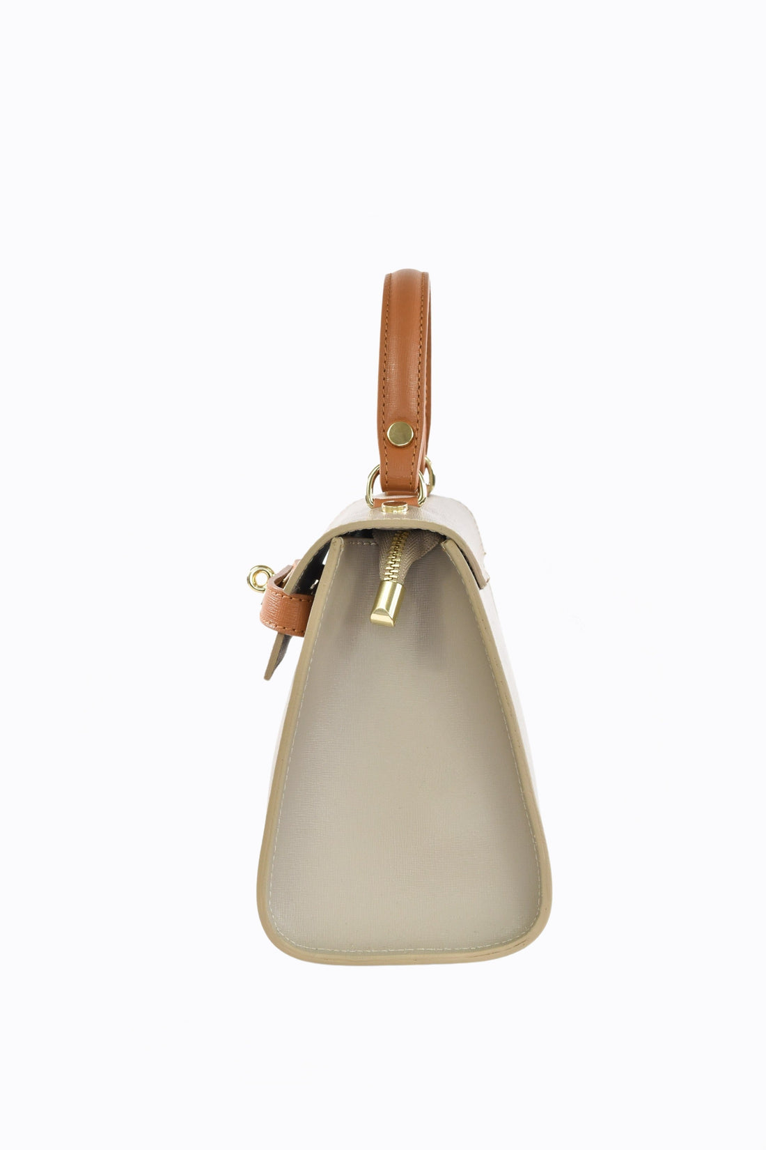 Freydis  Limited Edition Bag in Taupe Saffiano Leather