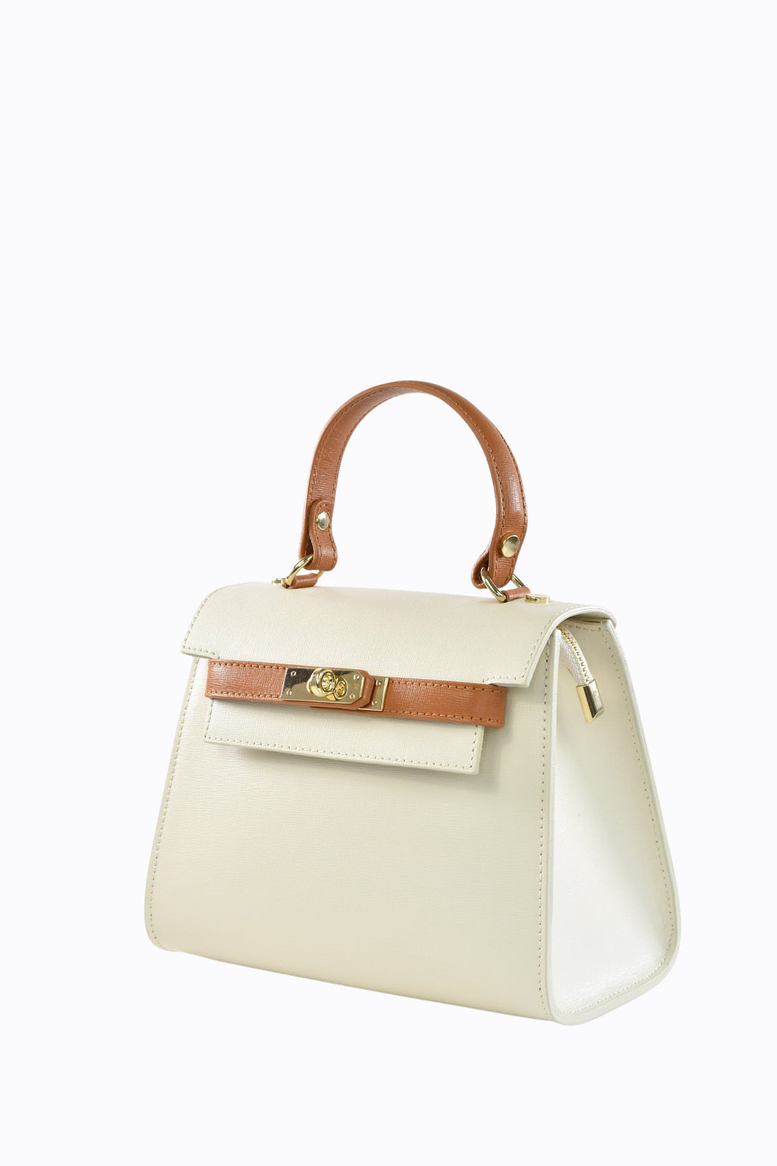 Freydis  Limited Edition Bag in Beige Saffiano Leather