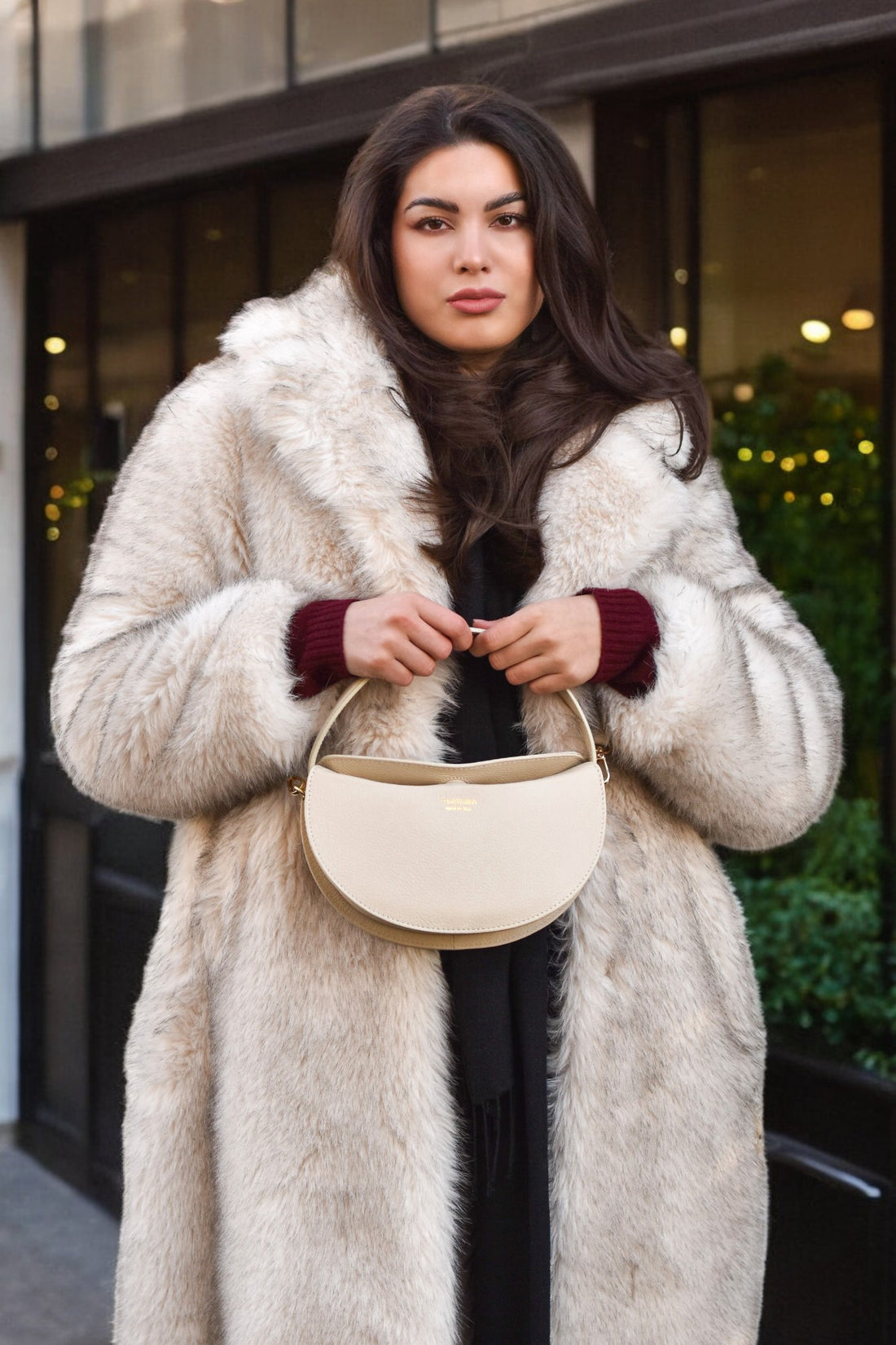 Danielle Bag in Beige Togo Leather