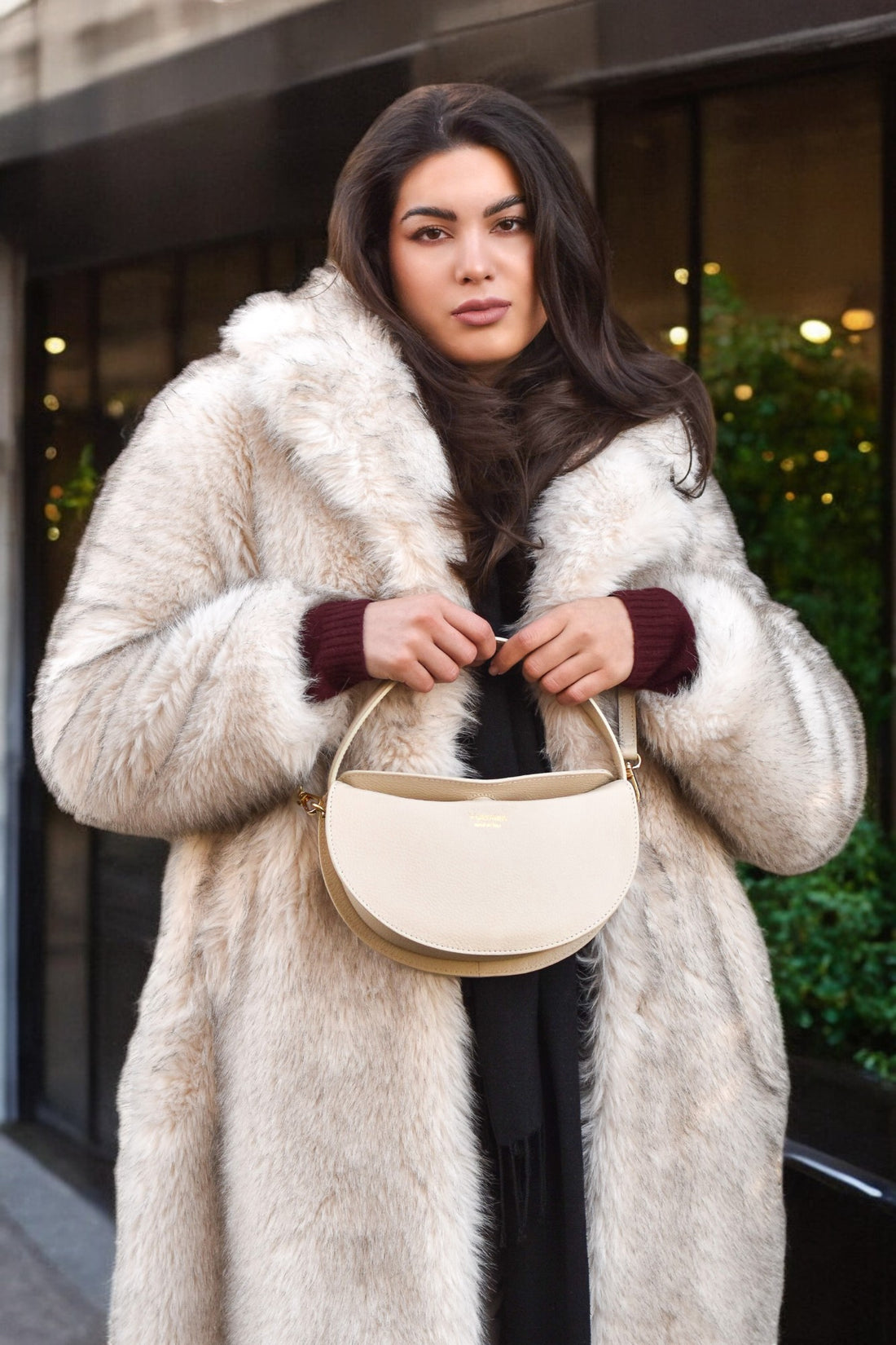 Danielle Bag in Beige Togo Leather
