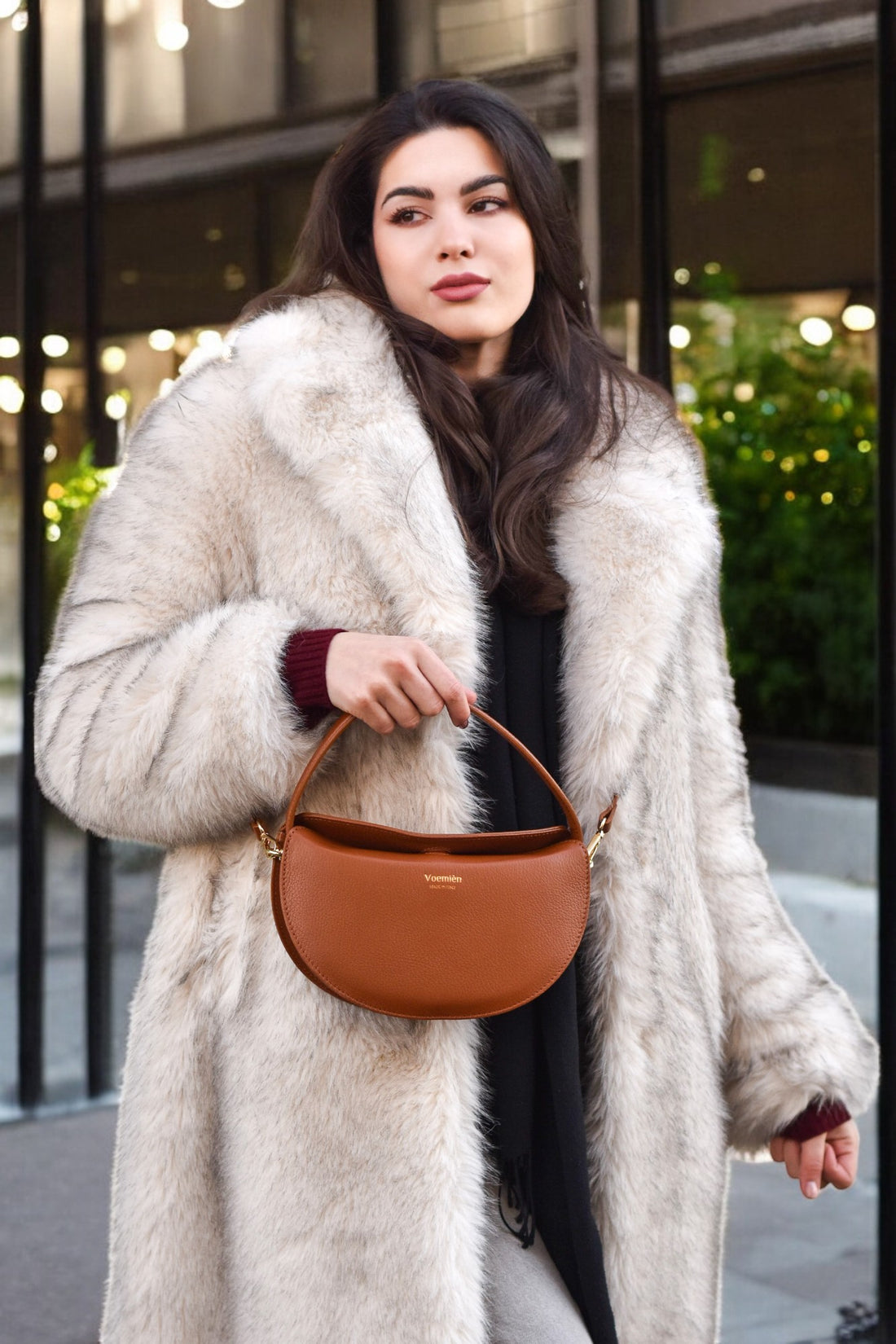Danielle Bag in Tan Togo Leather