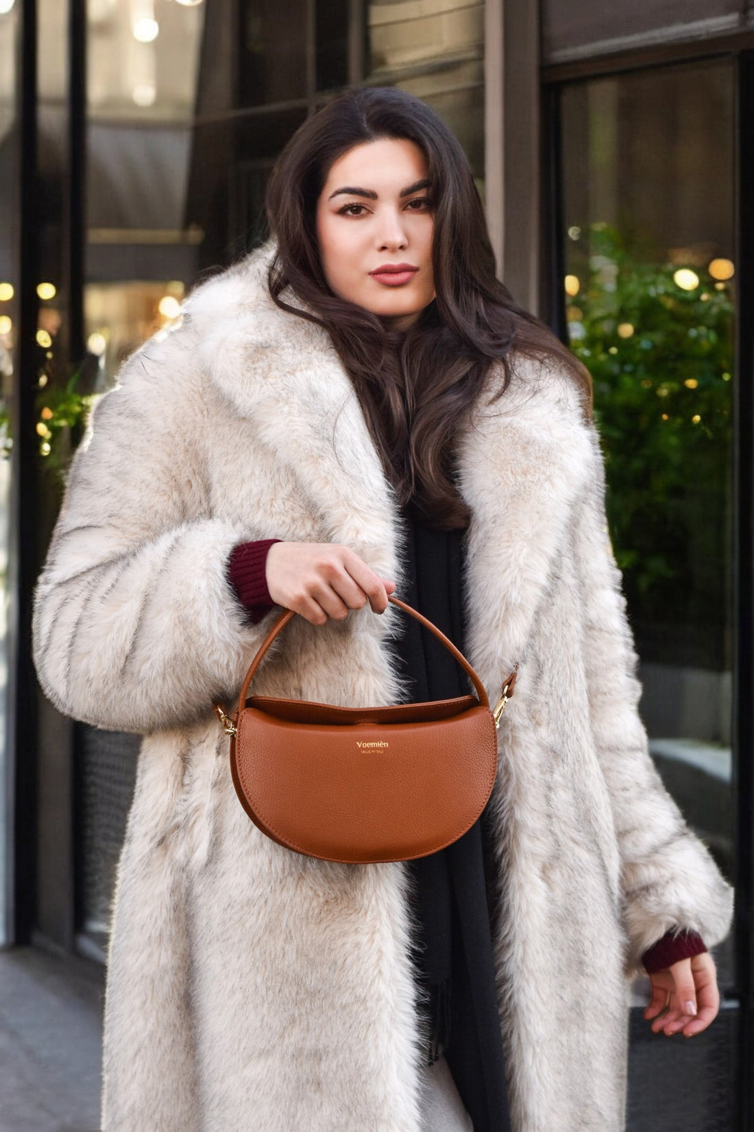 Danielle Bag in Tan Togo Leather