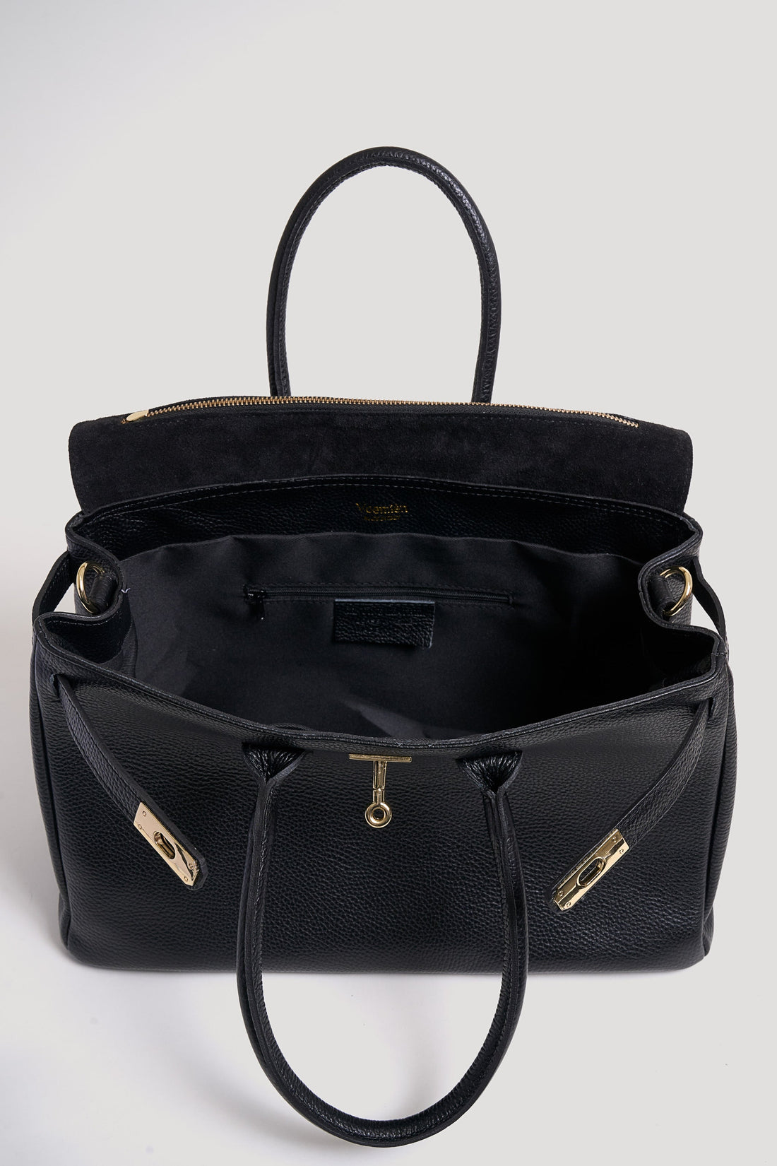 Elizabeth Bag in Black Togo Leather