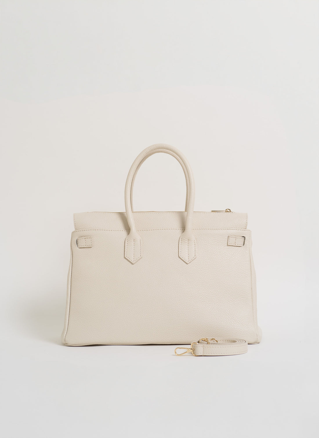 Elizabeth Bag in Cream Togo Leather