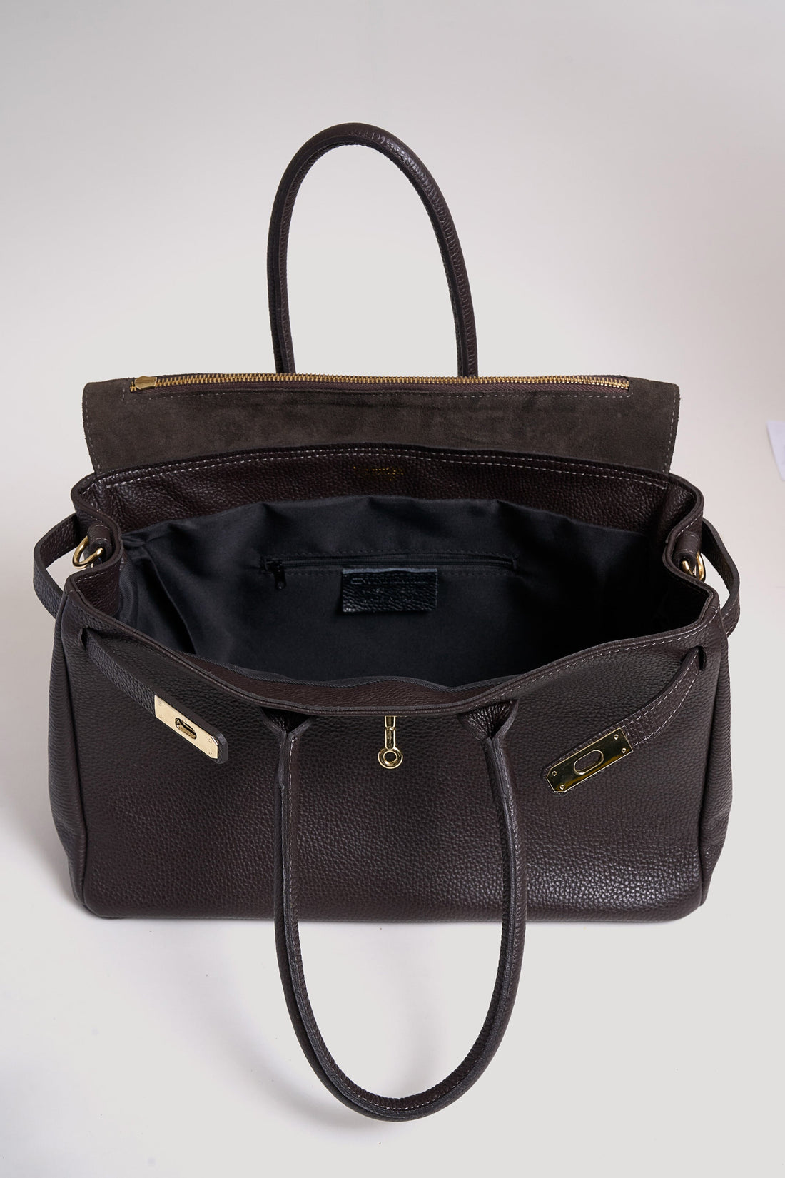 Elizabeth Bag in Dark Brown Togo Leather