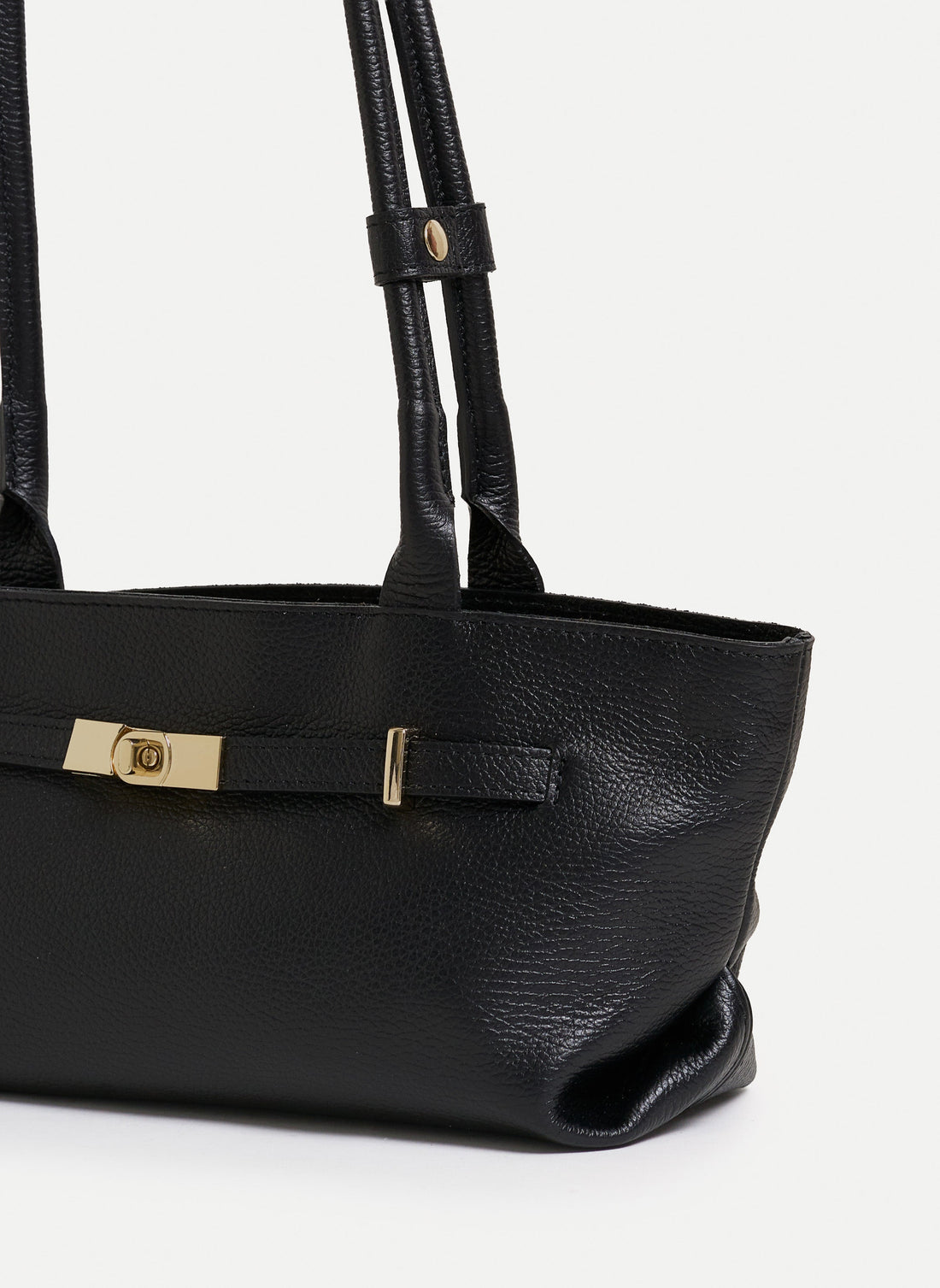 Lola Bag in Black Togo Leather