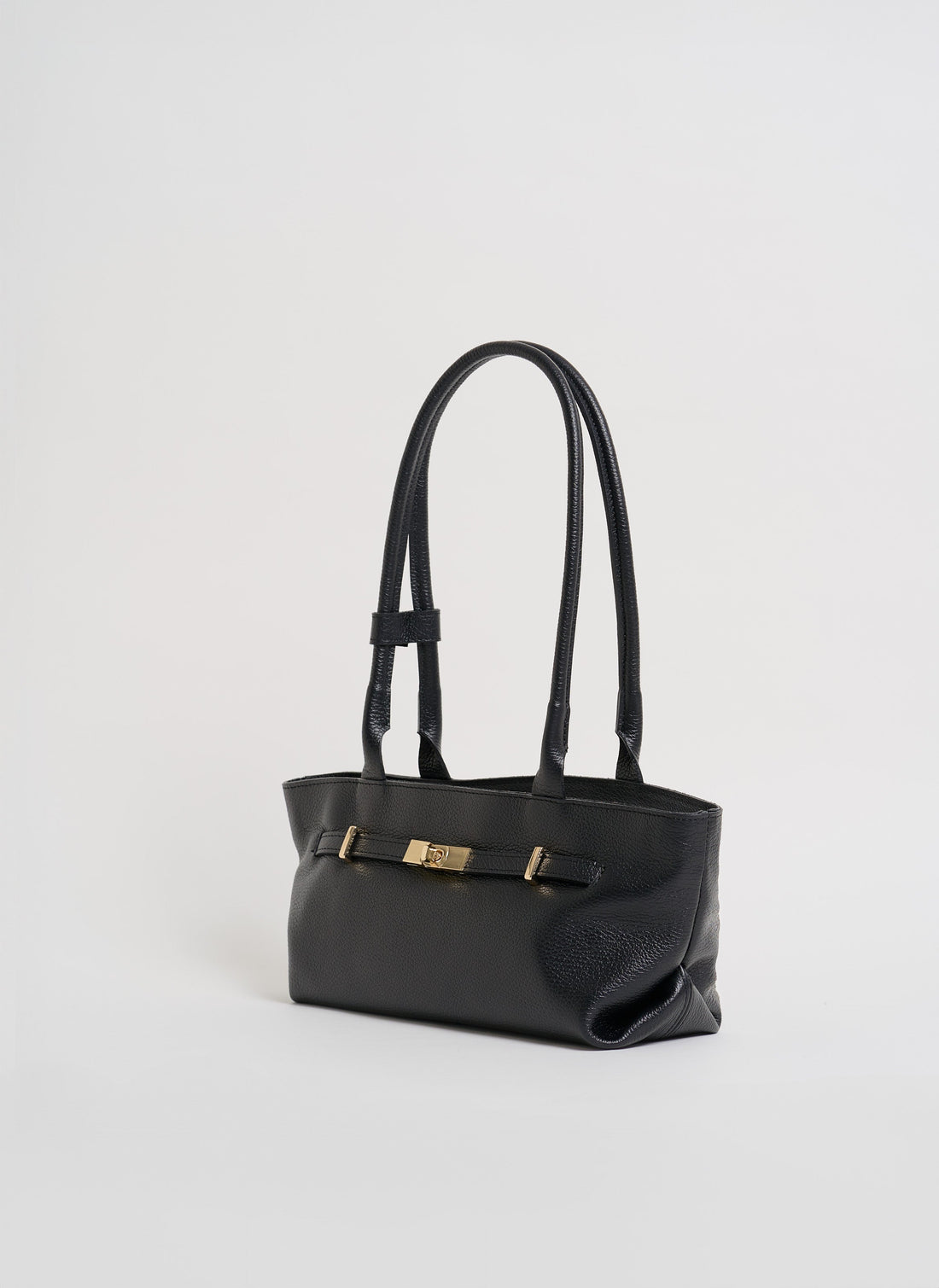 Lola Bag in Black Togo Leather