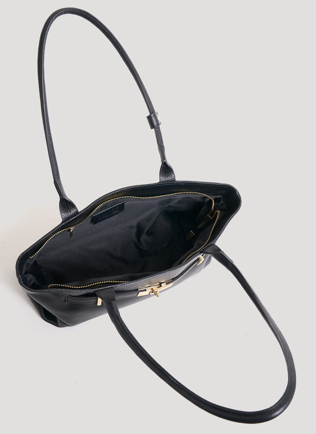 Lola Bag in Black Togo Leather