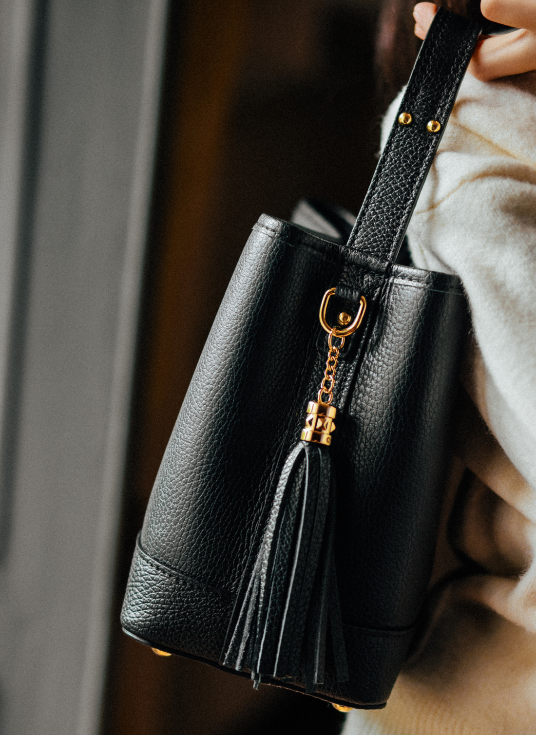 Borsa Kendy in pelle Dollaro Nera - Voemièn